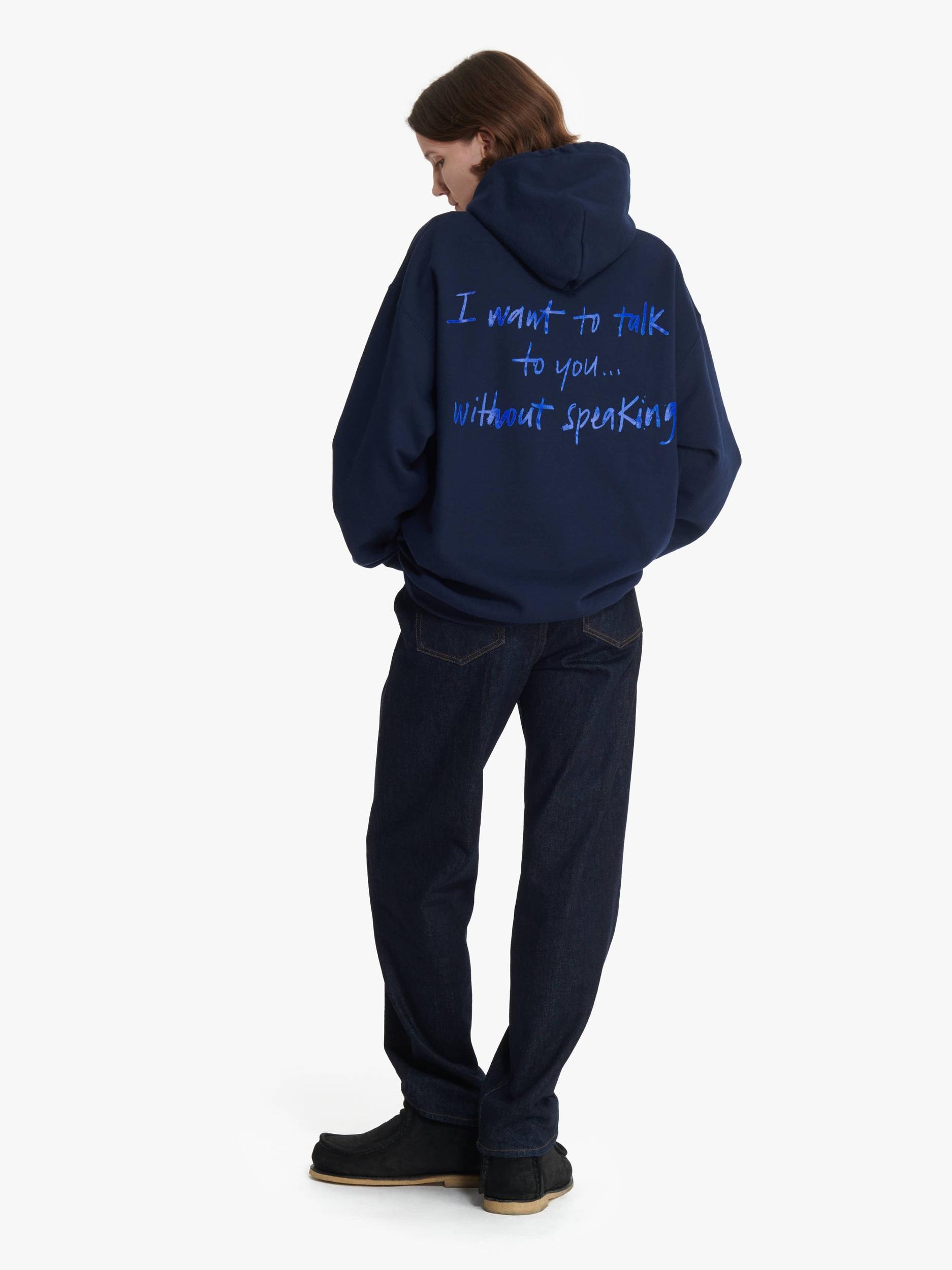 JW ANDERSON X QUEER HOODIE WITH TEXT PRINT Product Image