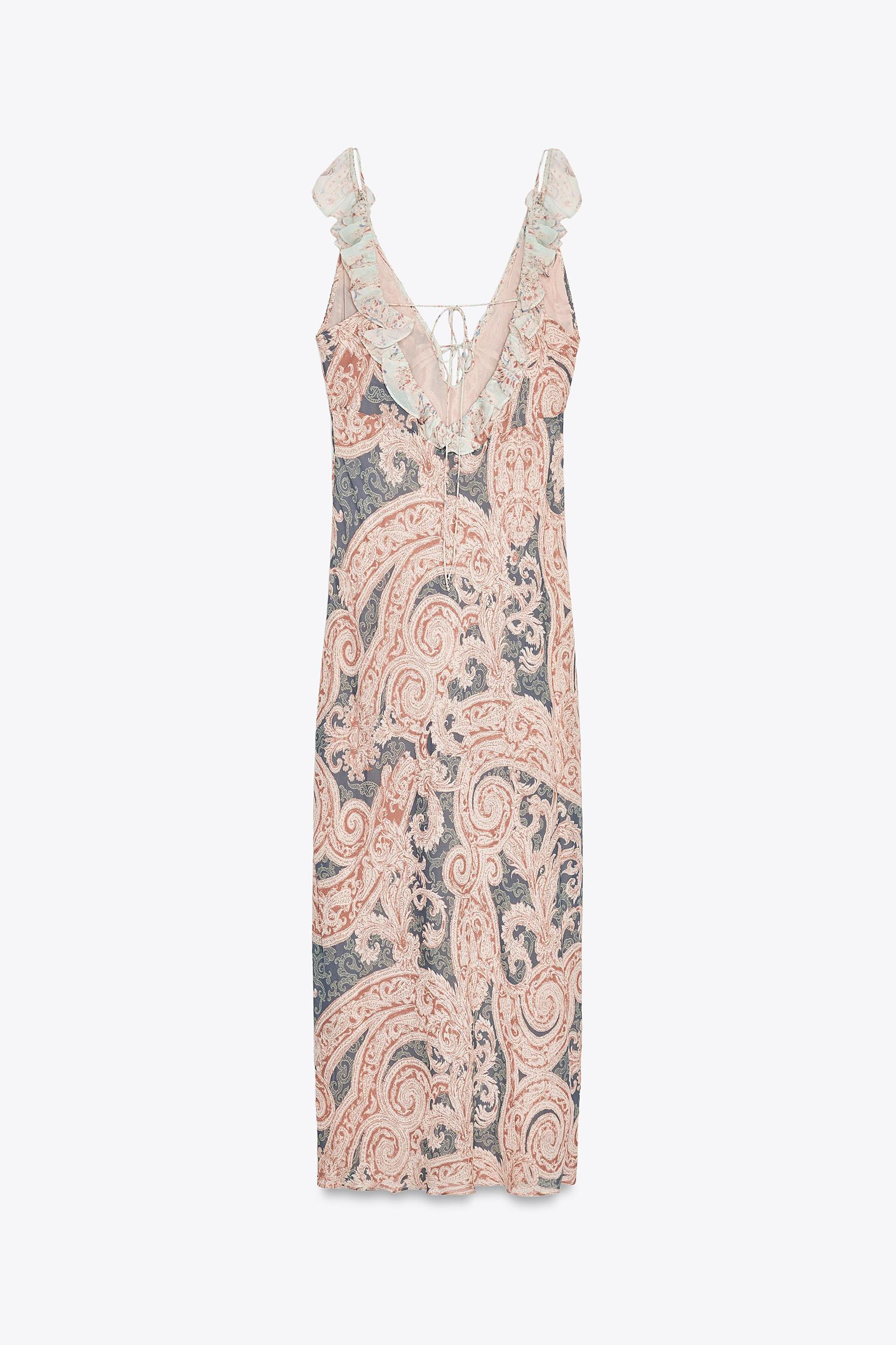 ZW COLLECTION PRINTED SLIP DRESS Product Image