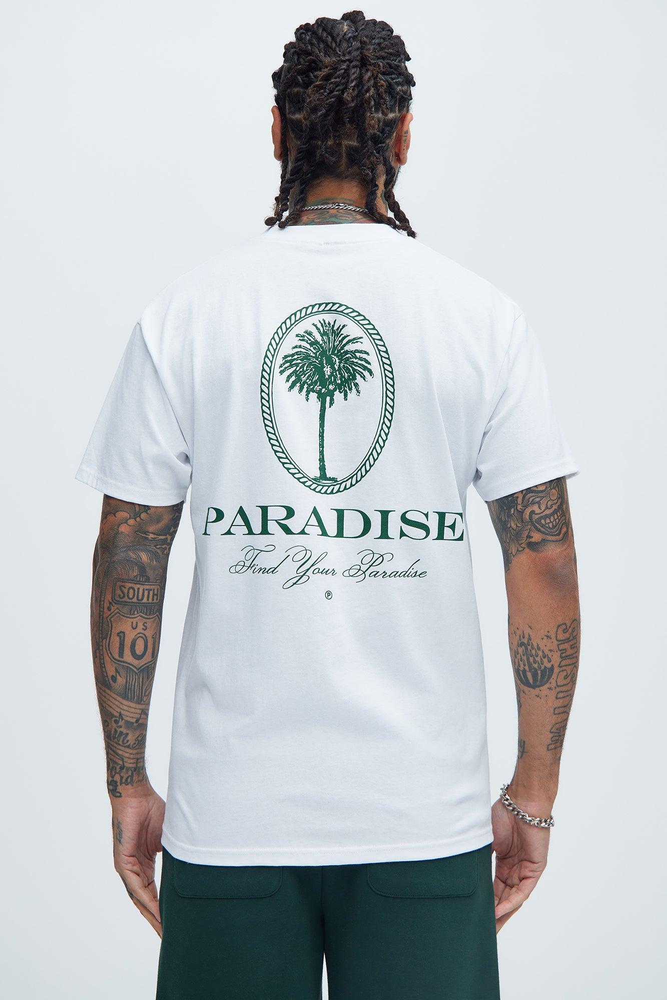 Find Your Paradise Short Sleeve Tee - White Product Image