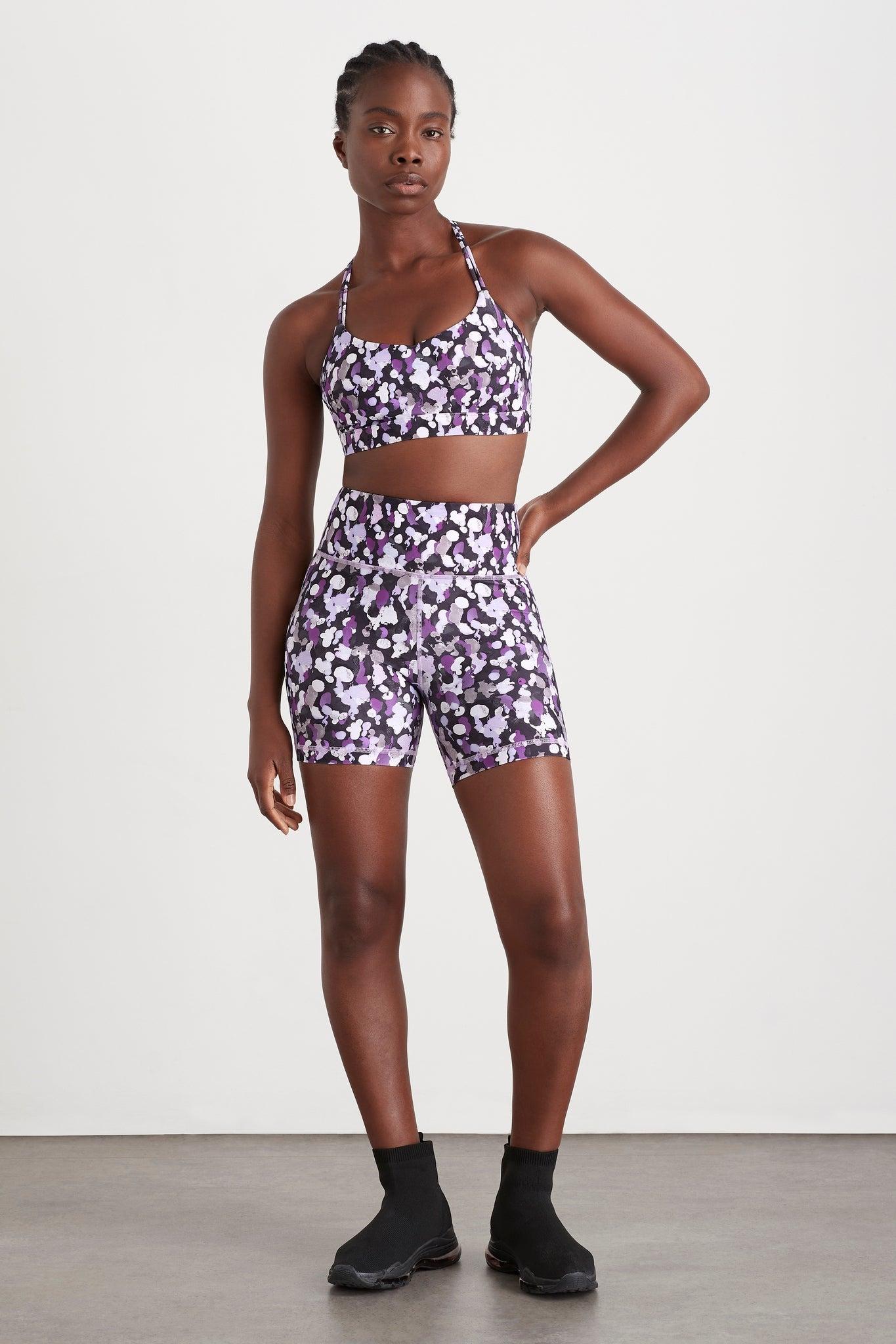 High Rise Mid Length Bike Shorts 607 Product Image