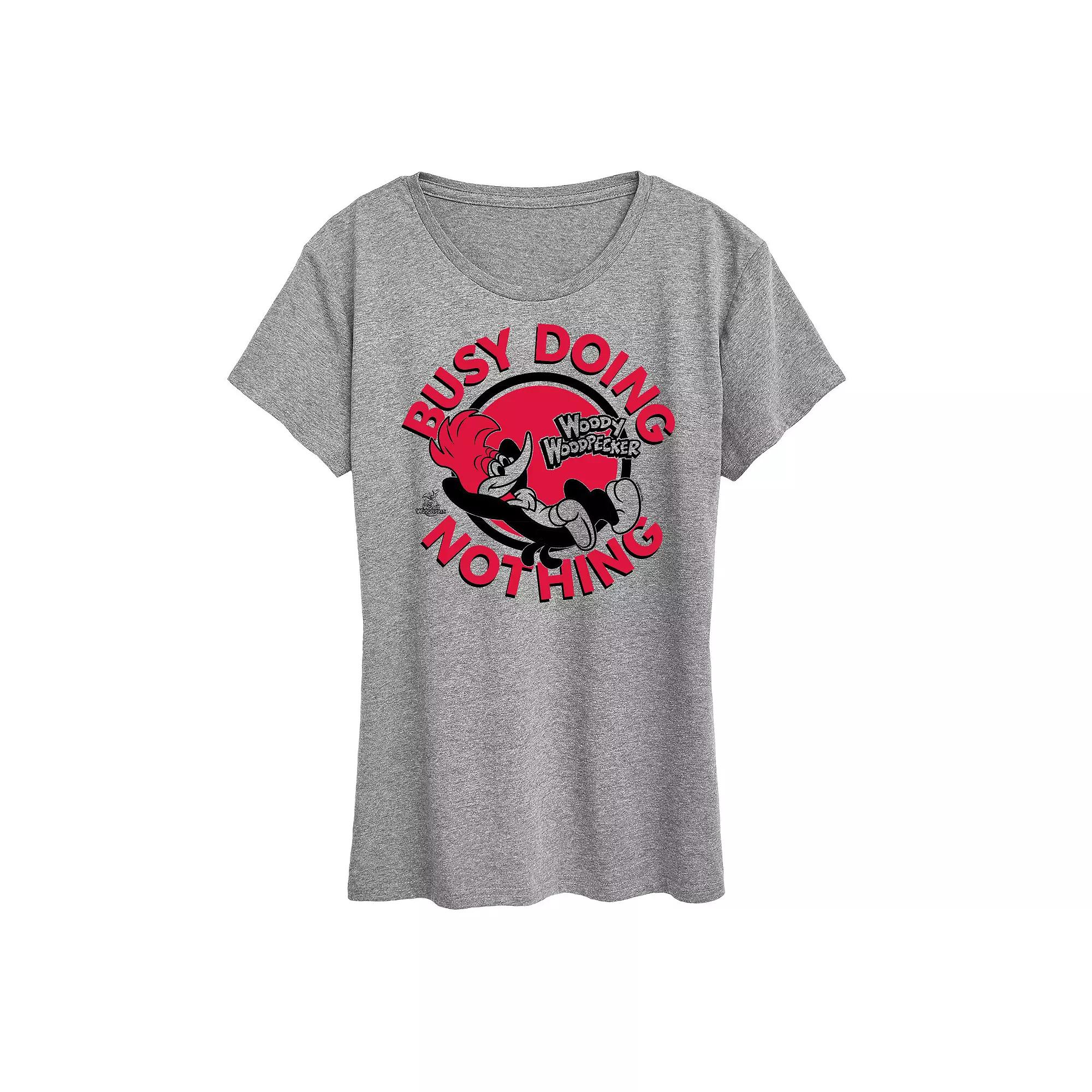 Women's Woody Woodpecker Doing Nothing Graphic Tee, Girl's,  Product Image