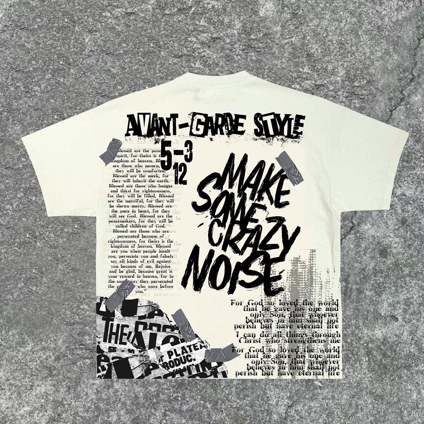 Men's Oversized Relaxed Graphic Vintage Washed Zip-Up Hoodie Product Image