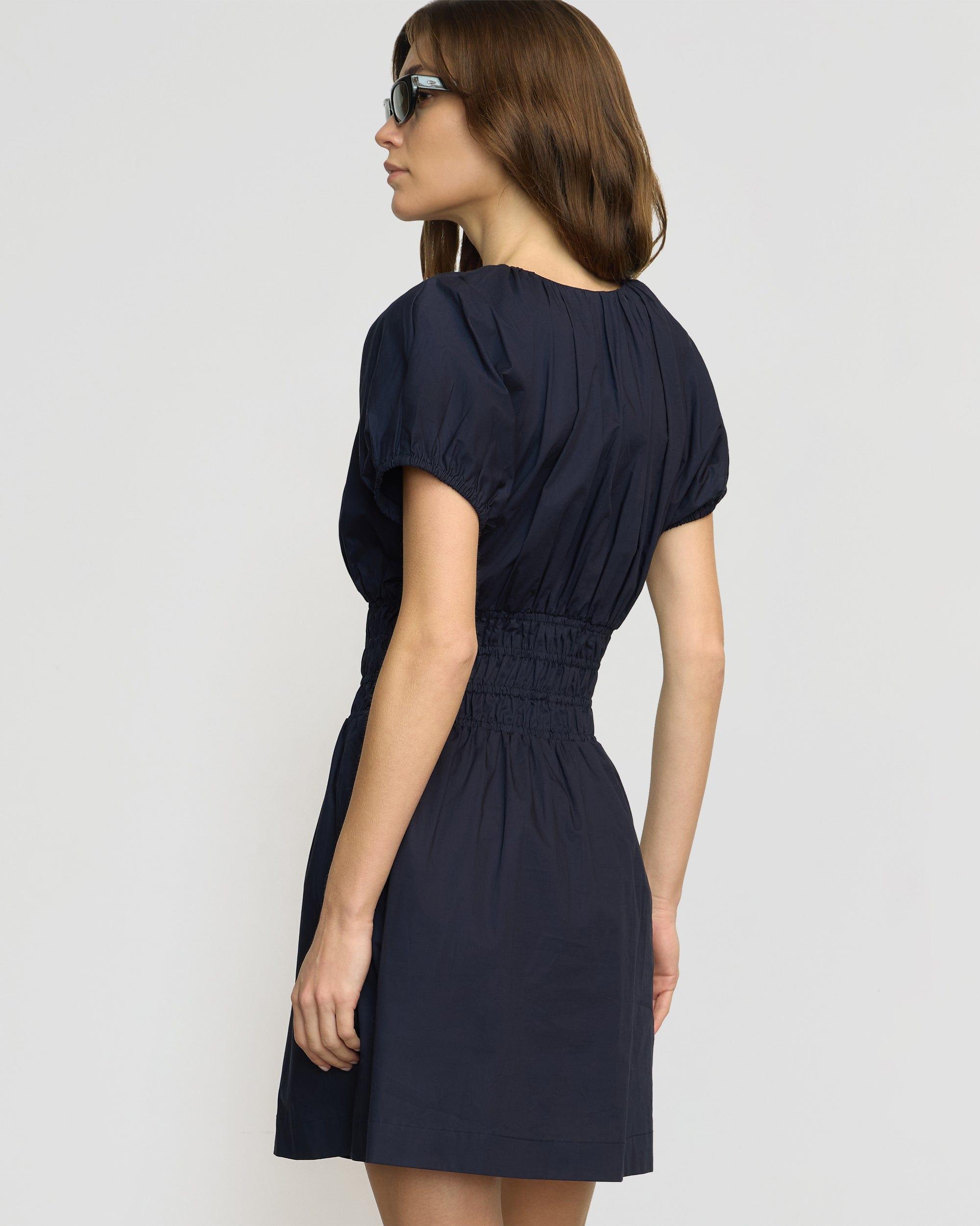 Kaci Cinched-Waist Organic Cotton Dress Product Image