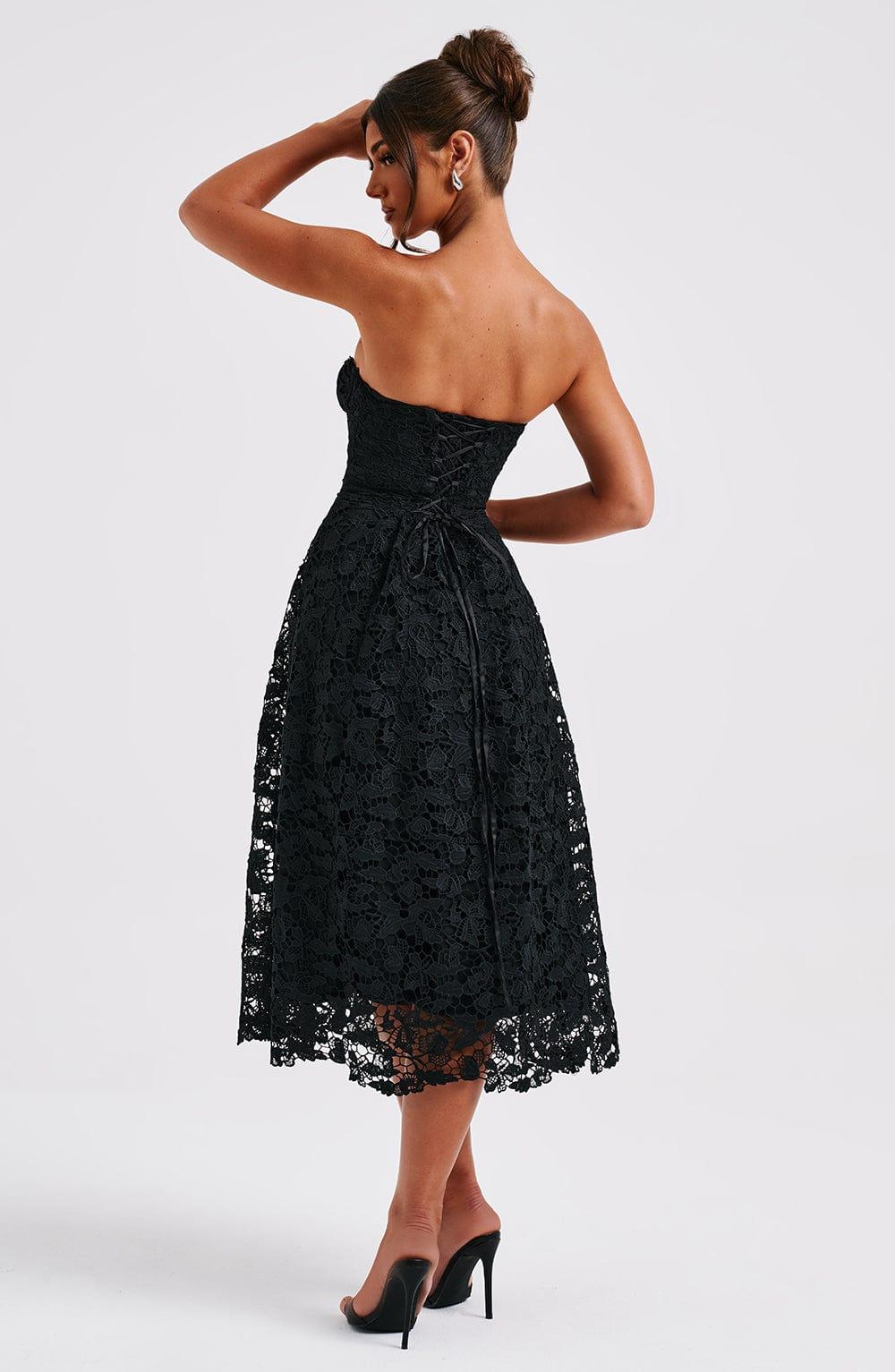 Ishani Midi Dress - Black Product Image