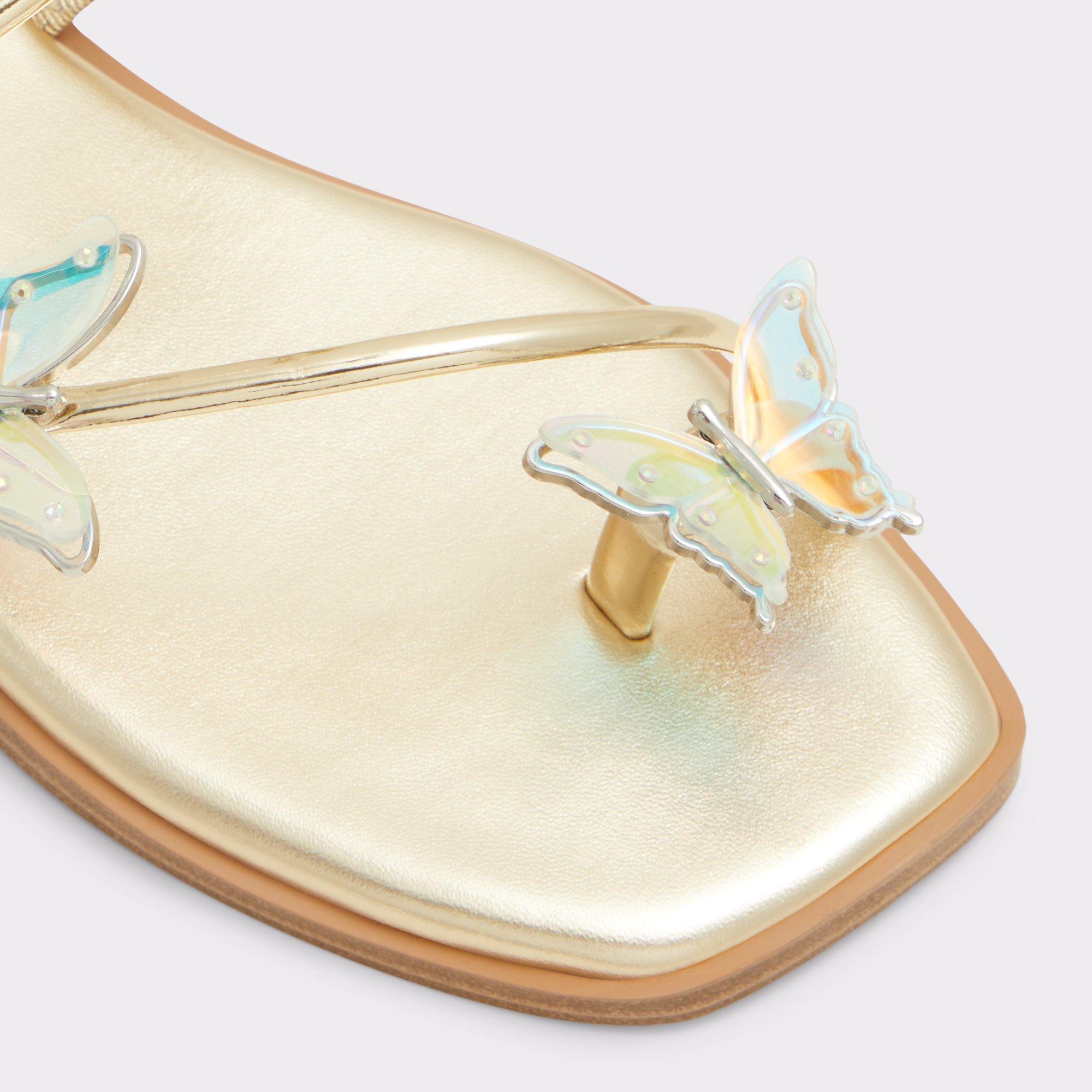 Glasswing Gold Women's Flat Sandals | ALDO US Product Image