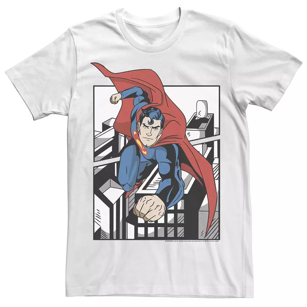 Men's DC Fandome Superman Flight Poster Tee, Size: XL, White Product Image