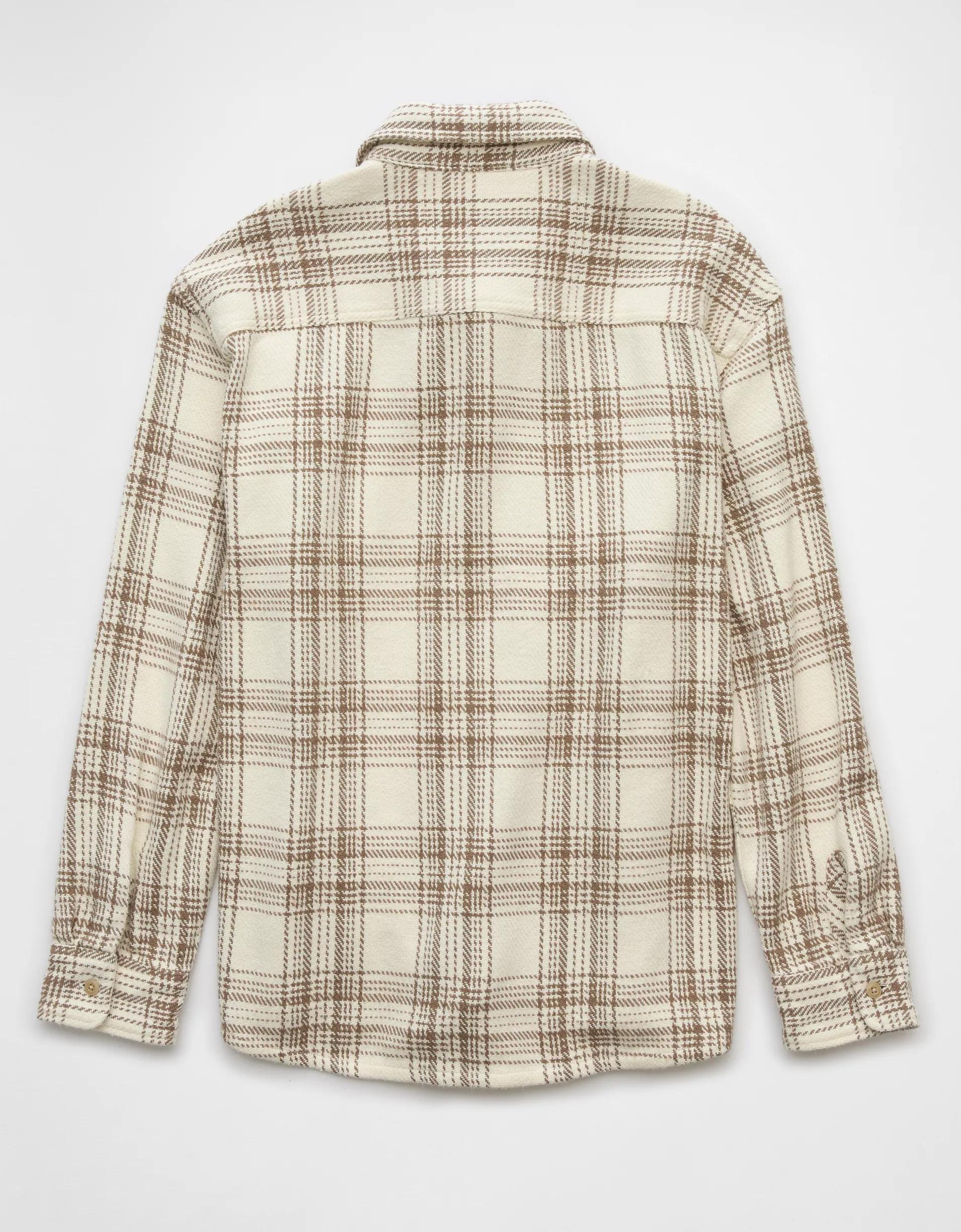 AE Textured Flannel Shirt Product Image