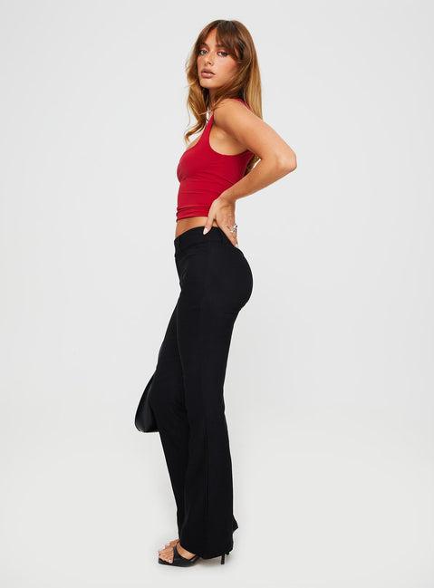 Kinkirk Flared Pants Black Petite Product Image