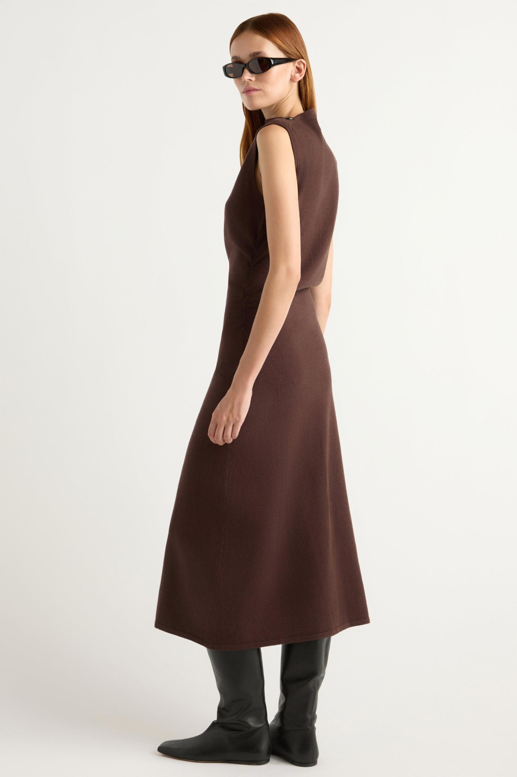 Abel Asymmetric-Neck Dress Product Image