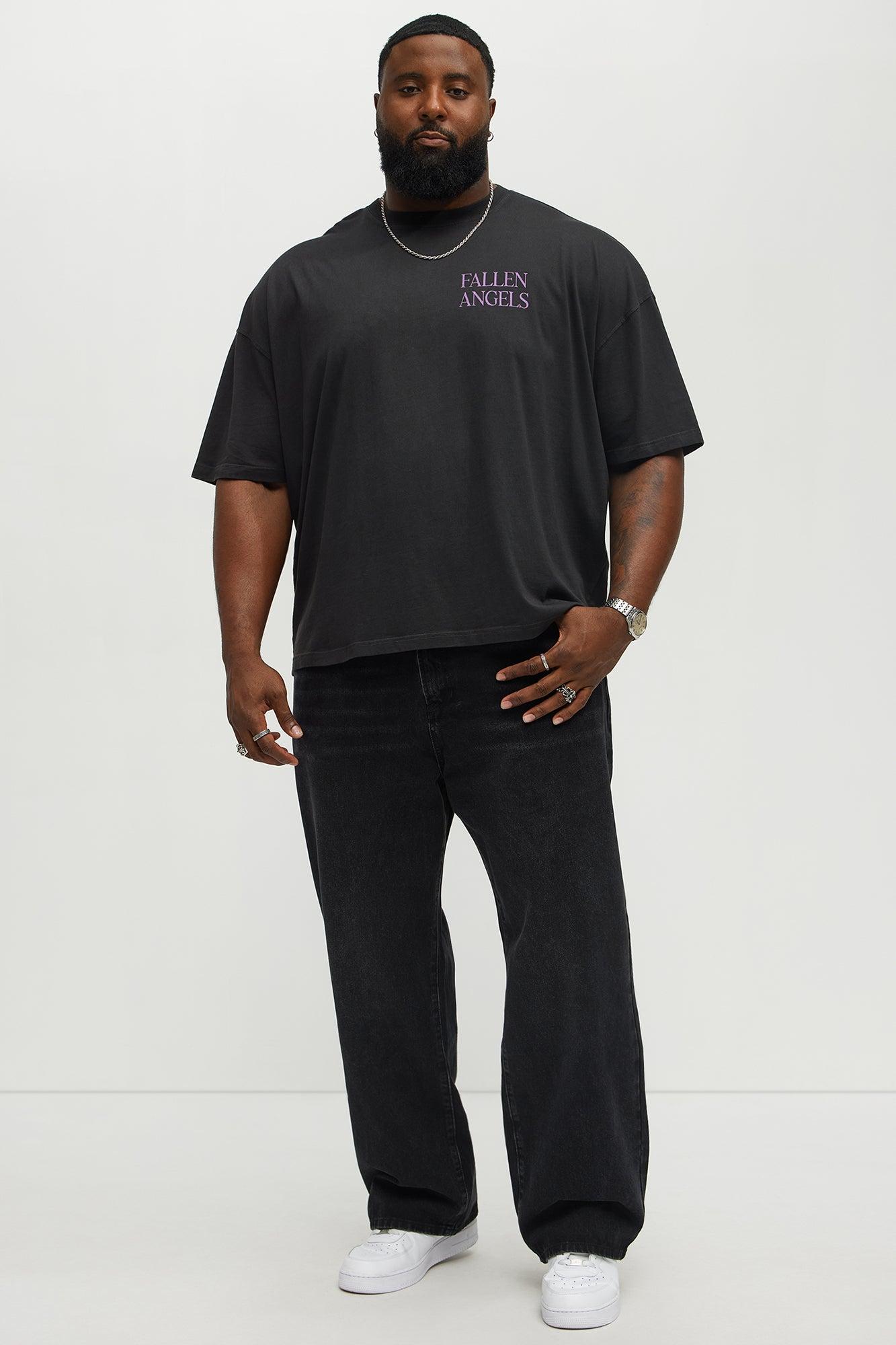 Fallen Angels Oversized Short Sleeve Tee - Black Wash Product Image
