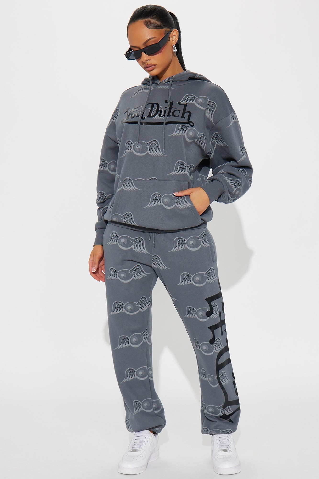 Von Dutch Fly High Hoodie - Charcoal Product Image