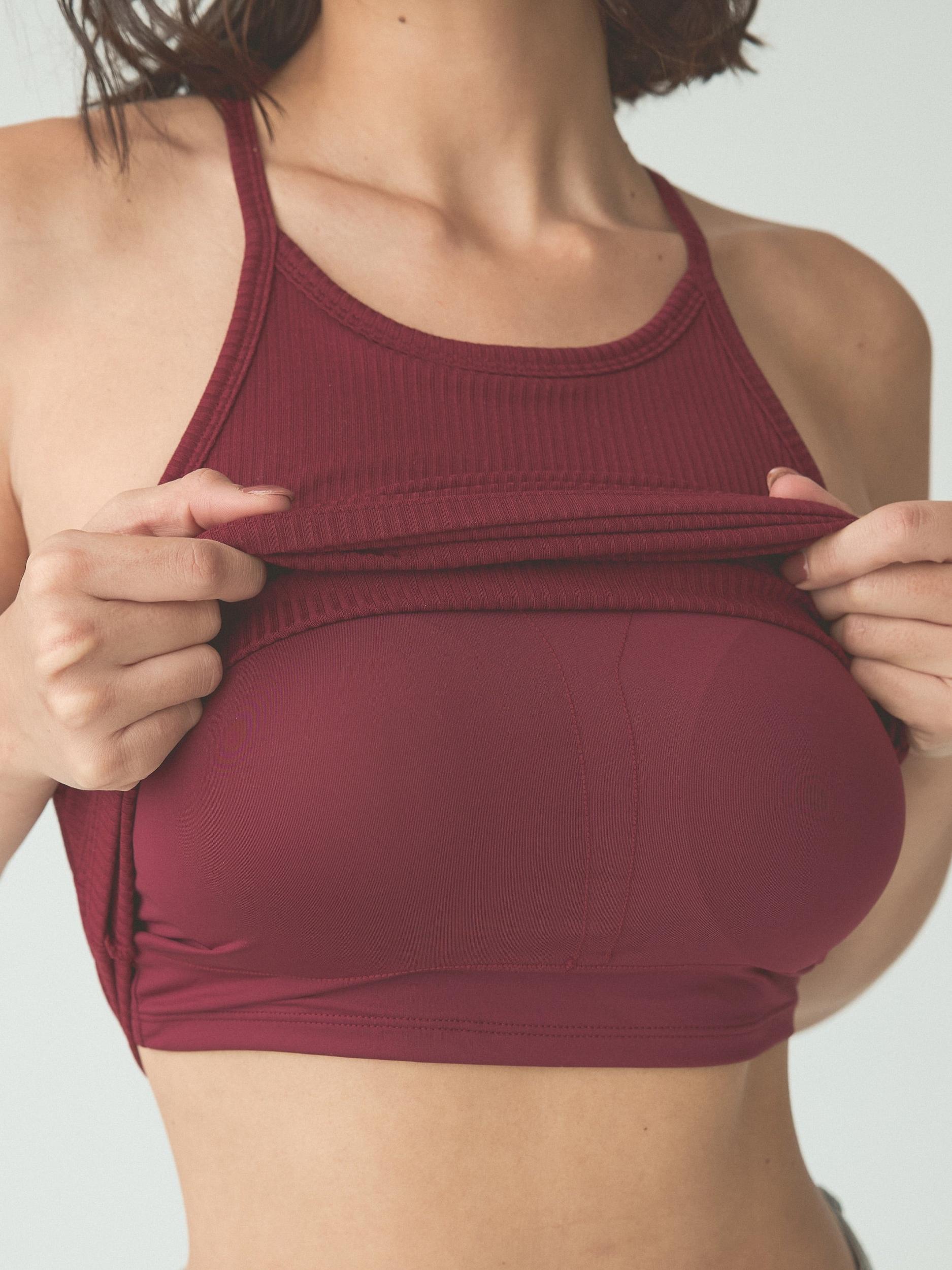 Ribbed High Neck Brami Product Image