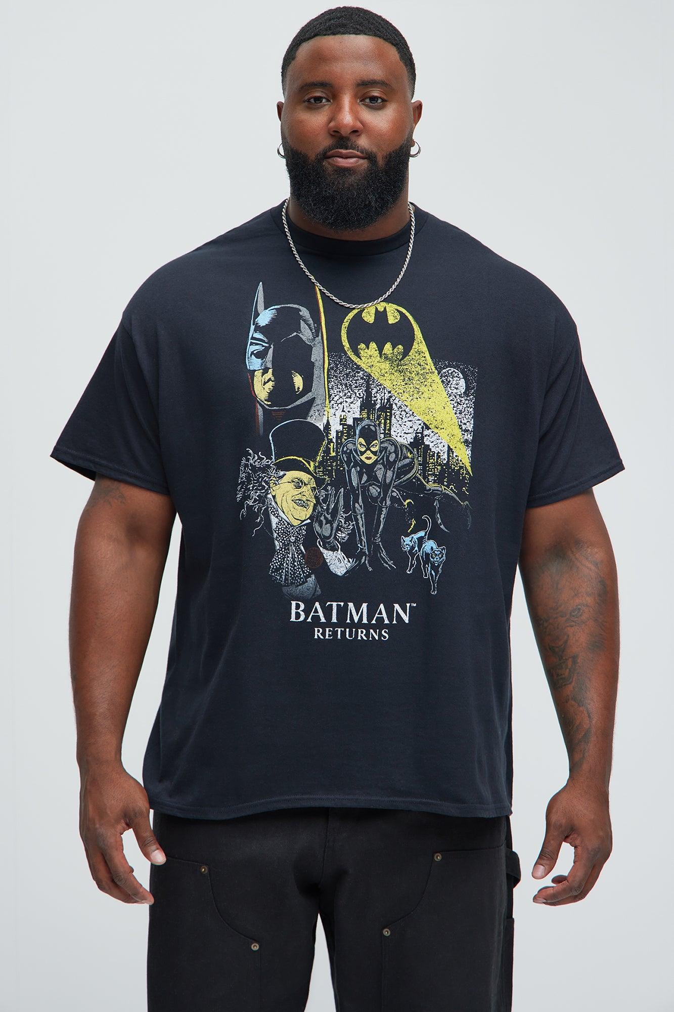 DC Batman Returns Poster Short Sleeve Tee - Black Product Image