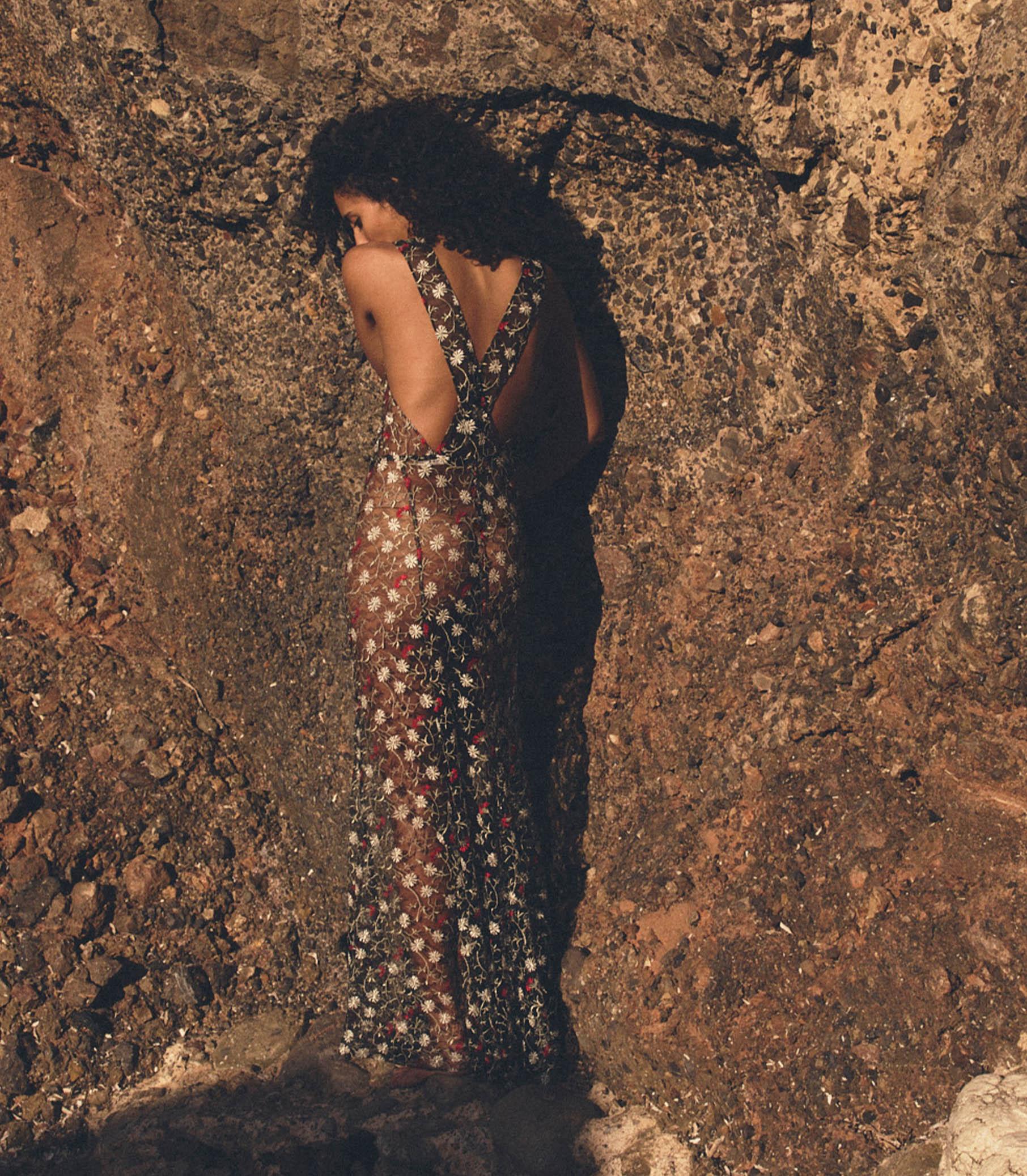 MIREILLE DRESS -- JARDIN DE MARGUERITES Product Image