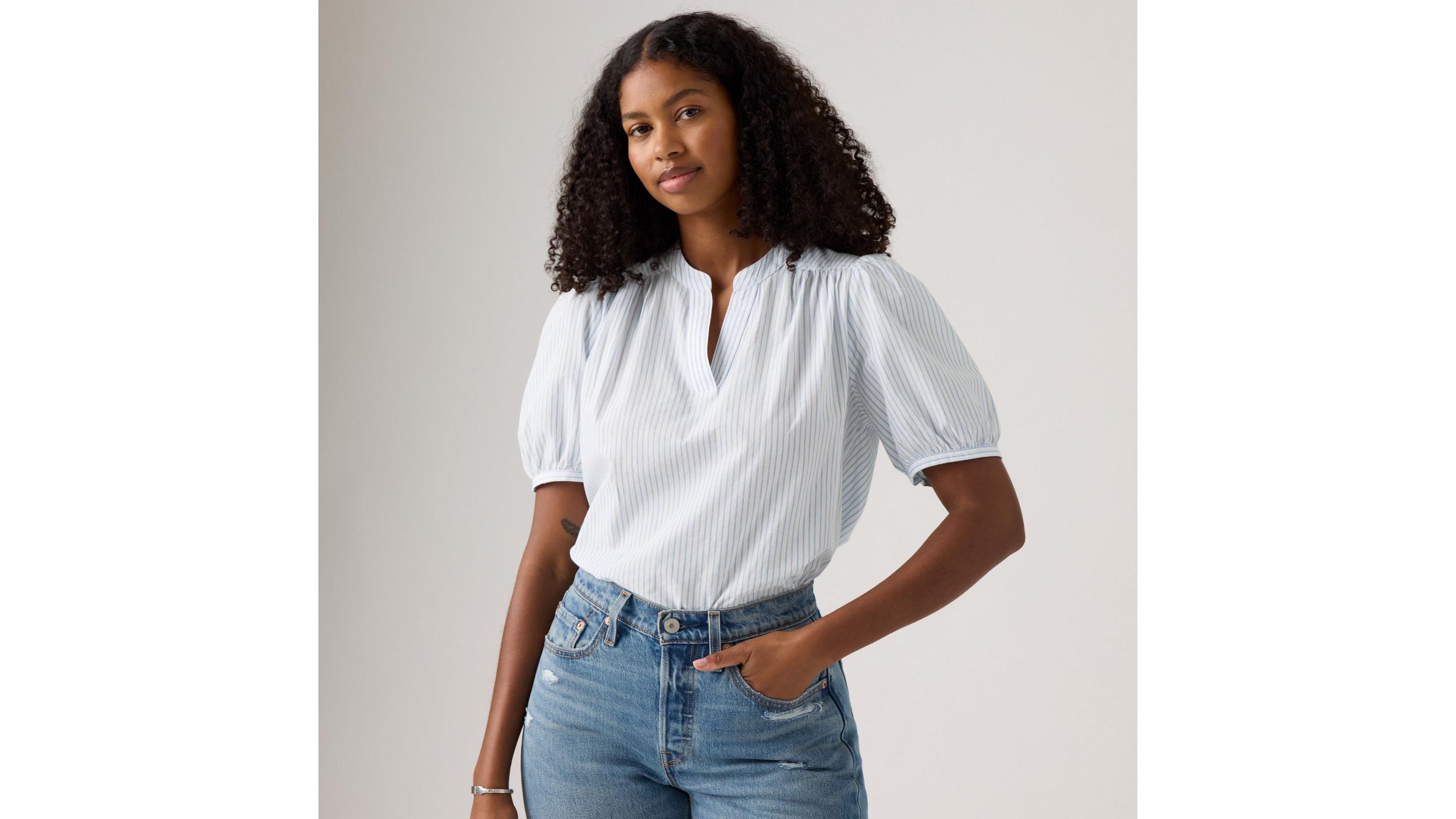 Amelie Poplin Blouse Product Image