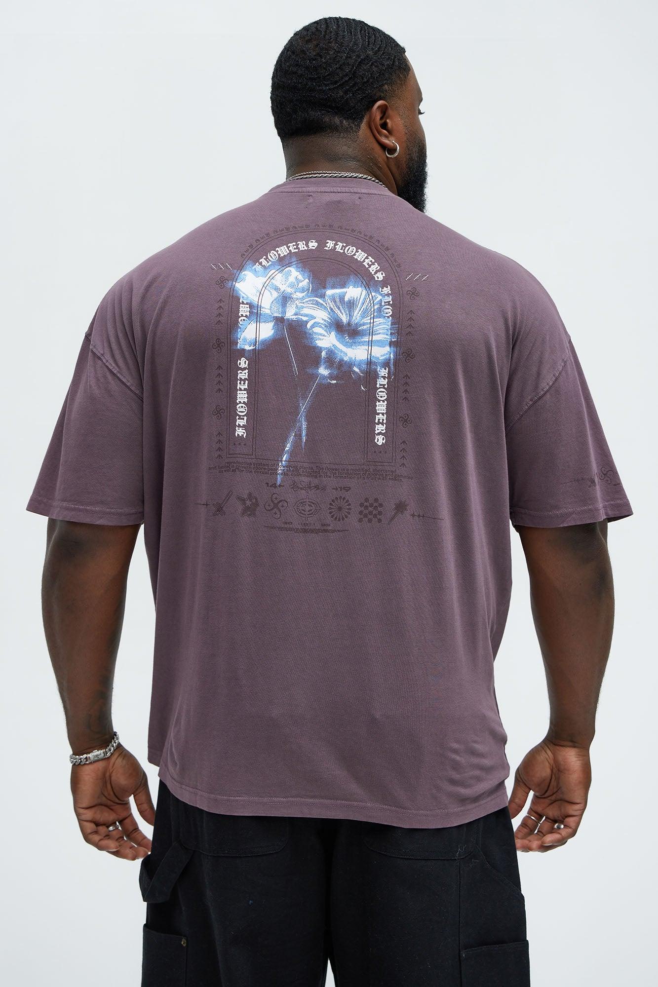 Cali Angel Oversized Short Sleeve Tee - Purple Product Image