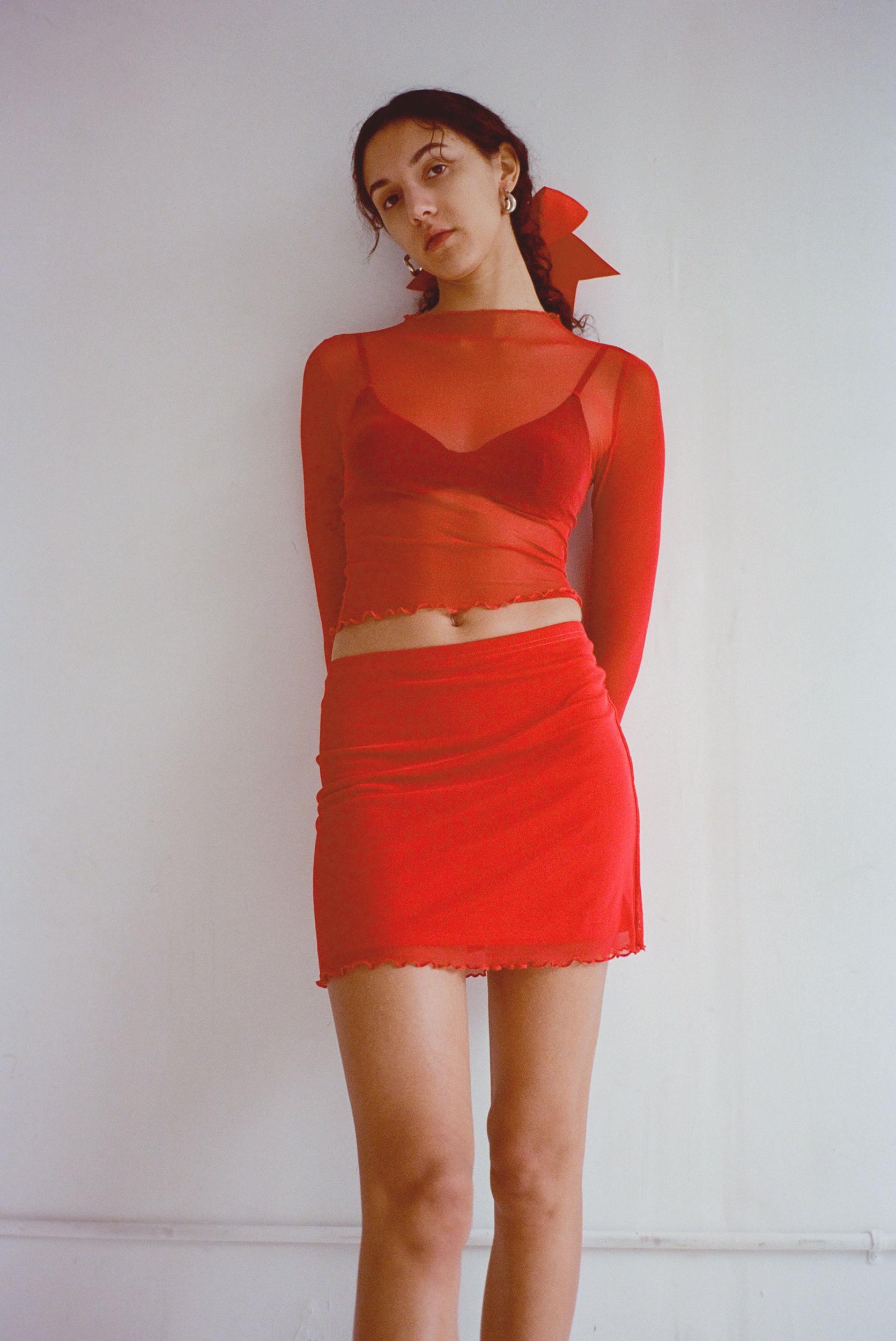 Ana Skirt - Carnation Product Image