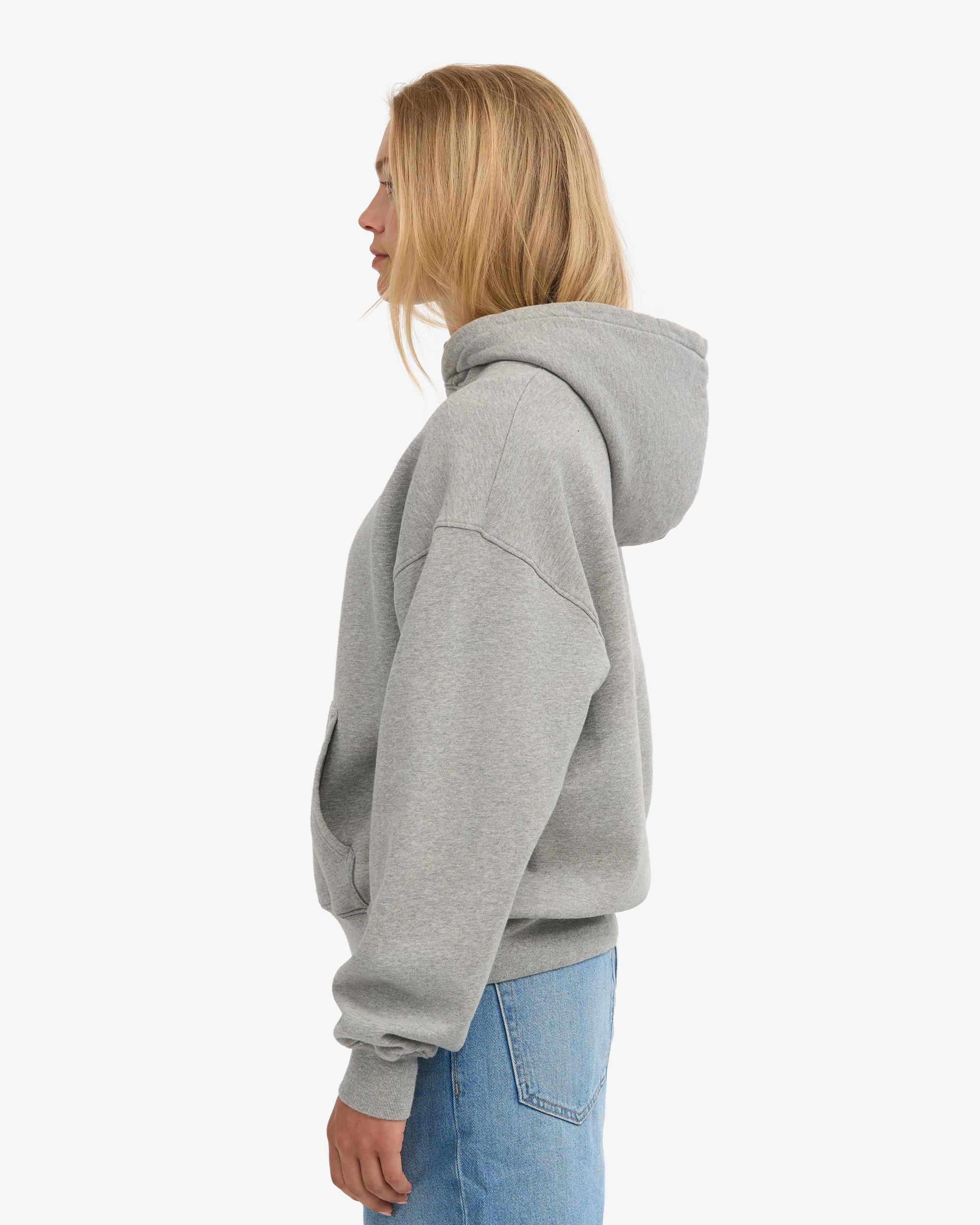 Organic Oversized Hood - Heather Grey Product Image