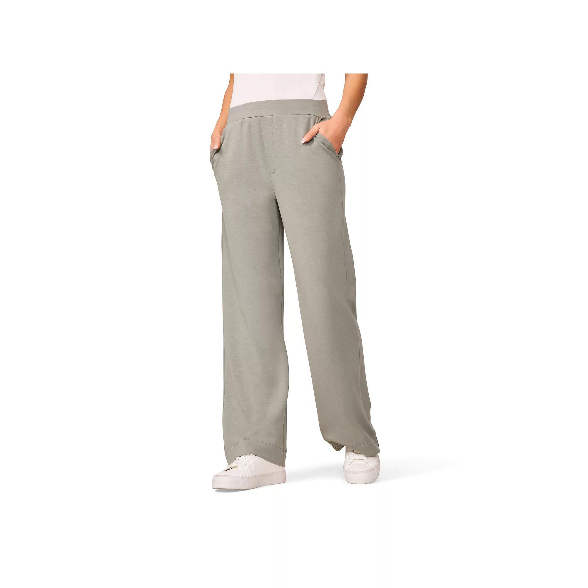 Women's Grey & Gray Super Soft Wide Leg Pants, Size: Small, Shadow Product Image