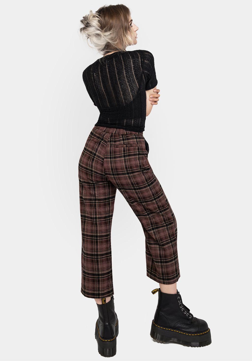 Hickory Check Straight Leg Trousers Product Image