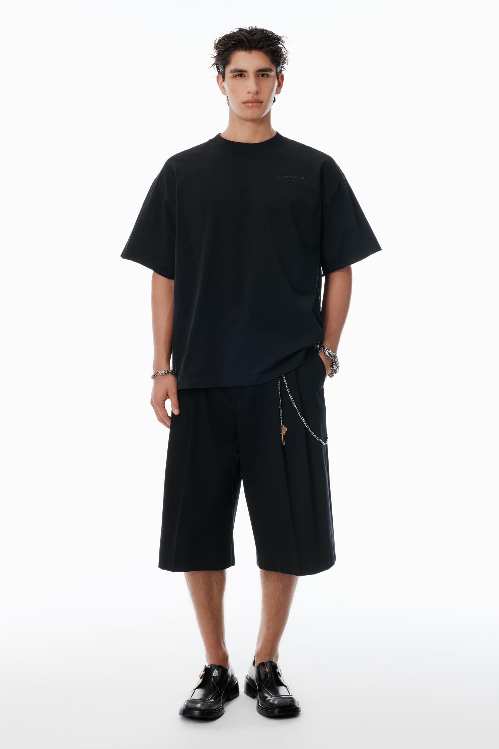 Black Cotton Logo T-shirt Product Image