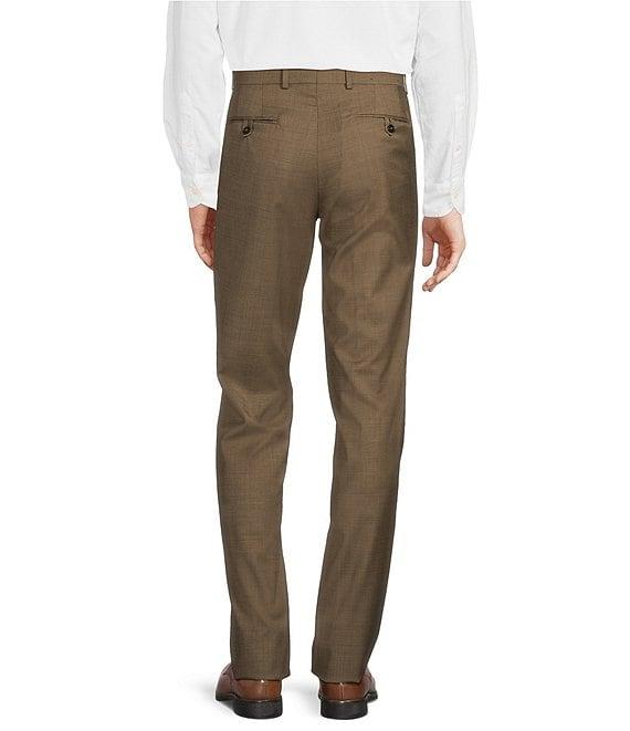 Cremieux Modern Fit Flat Front Sharkskin Pattern Dress Pants Product Image