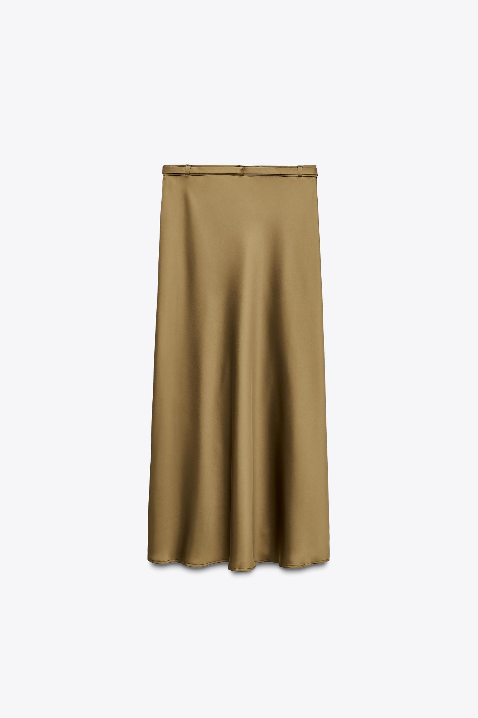 MIDI SKIRT WITH BELT Product Image
