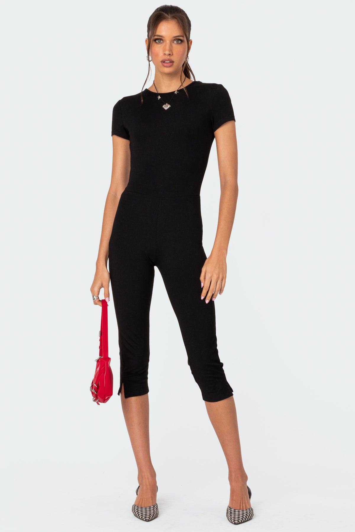 Capri Open Back Jumpsuit Product Image