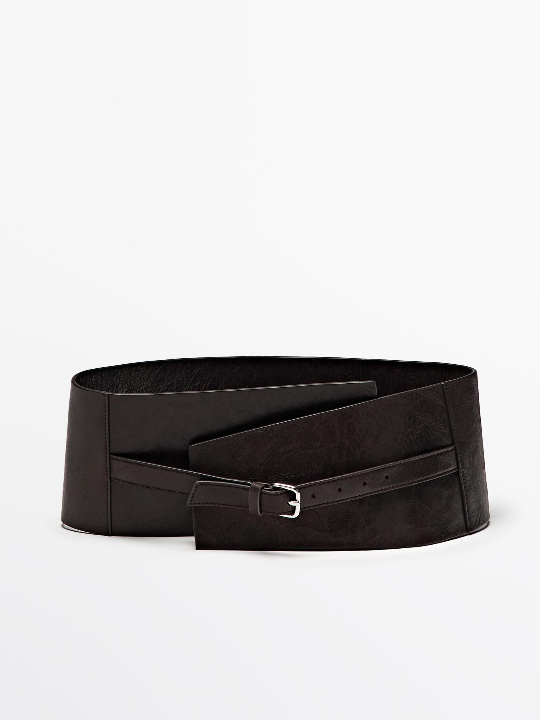 Nappa leather sash belt Product Image
