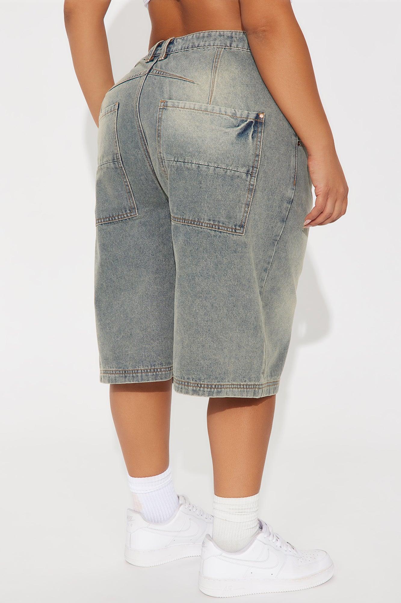 Basic 90's Denim Jorts - Vintage Wash Female Product Image