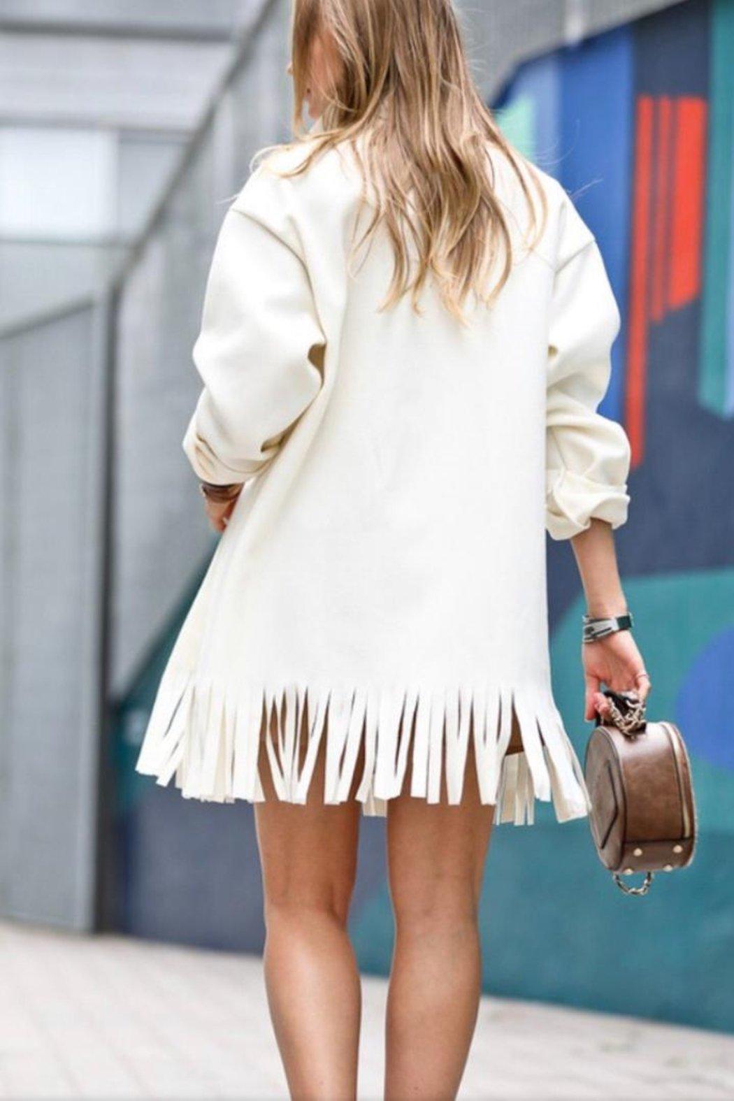 Distressed Hemming Coat Product Image