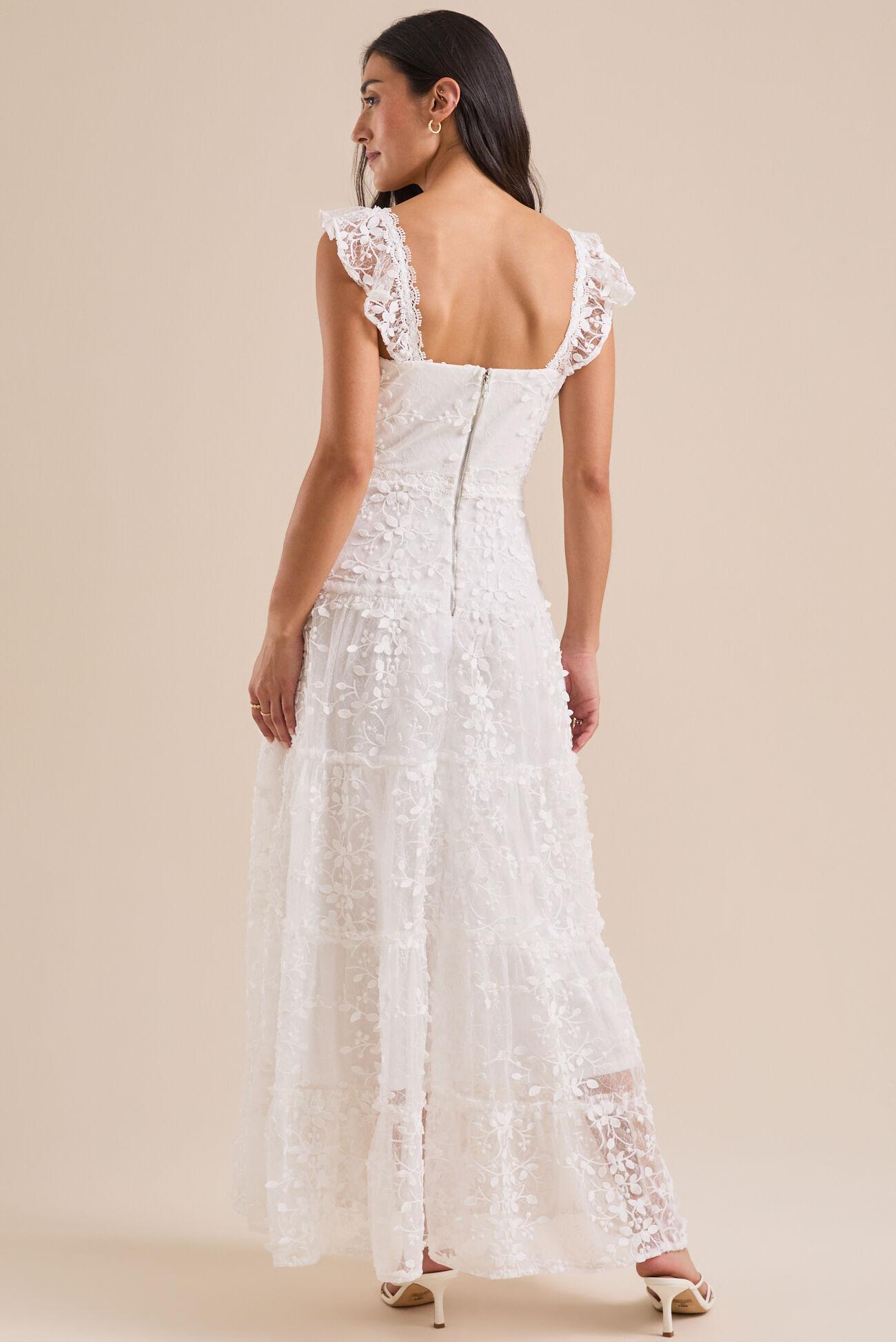 Kallie Lace Tiered Maxi Dress Product Image