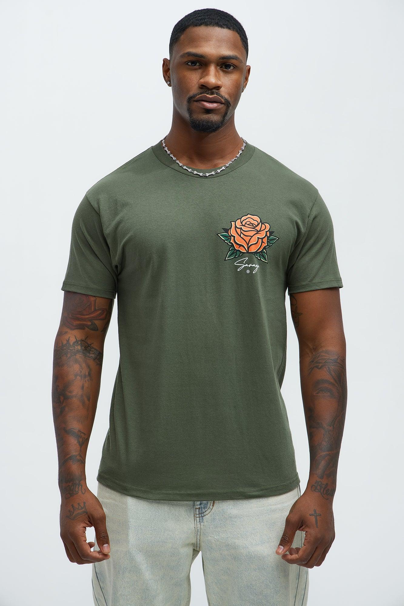 Forever Savage Short Sleeve Tee - Olive Product Image