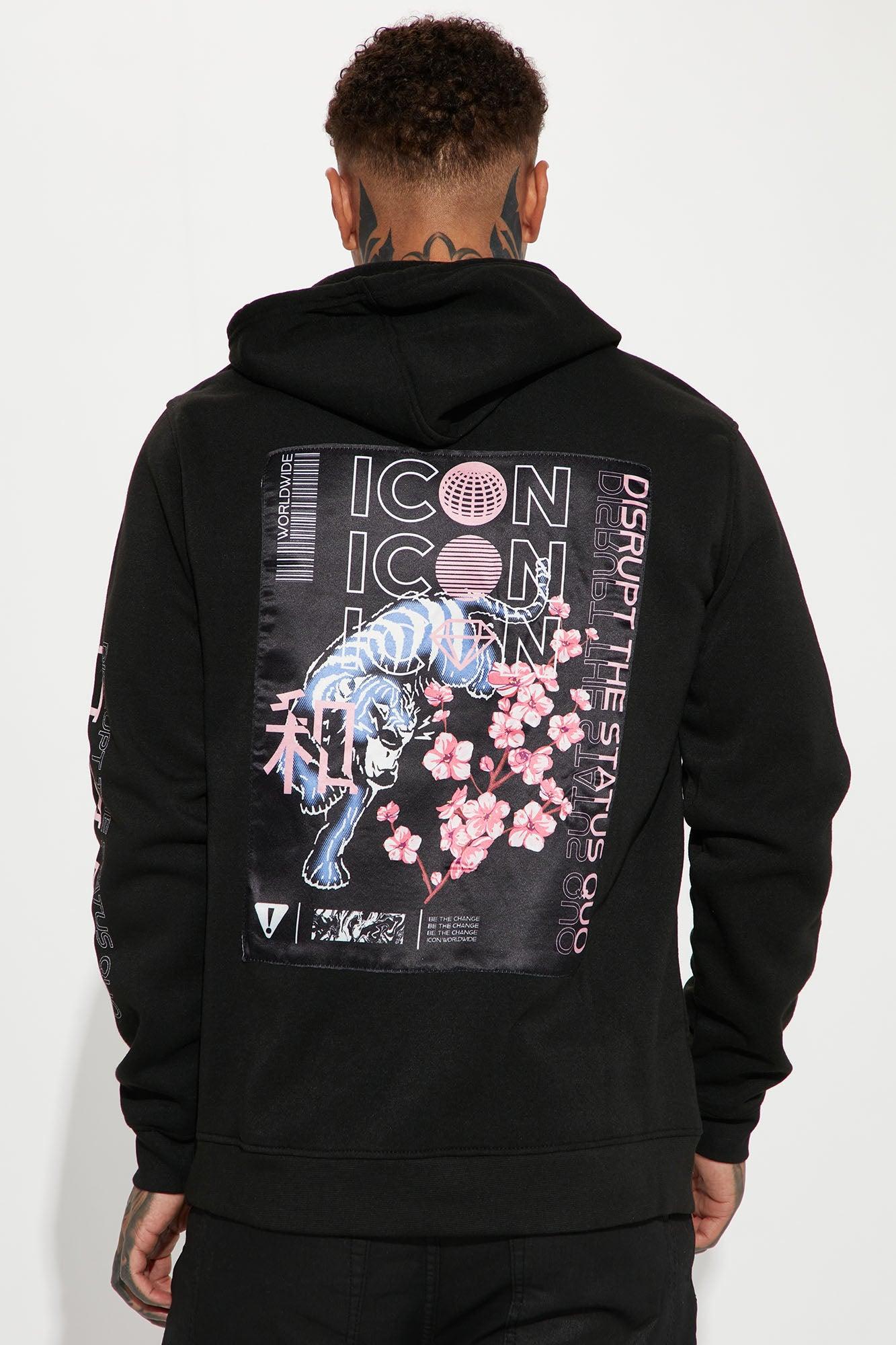 Icon Sakura Hoodie - Black Product Image