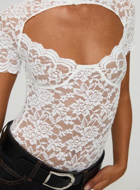 Giallo Bodysuit White Product Image