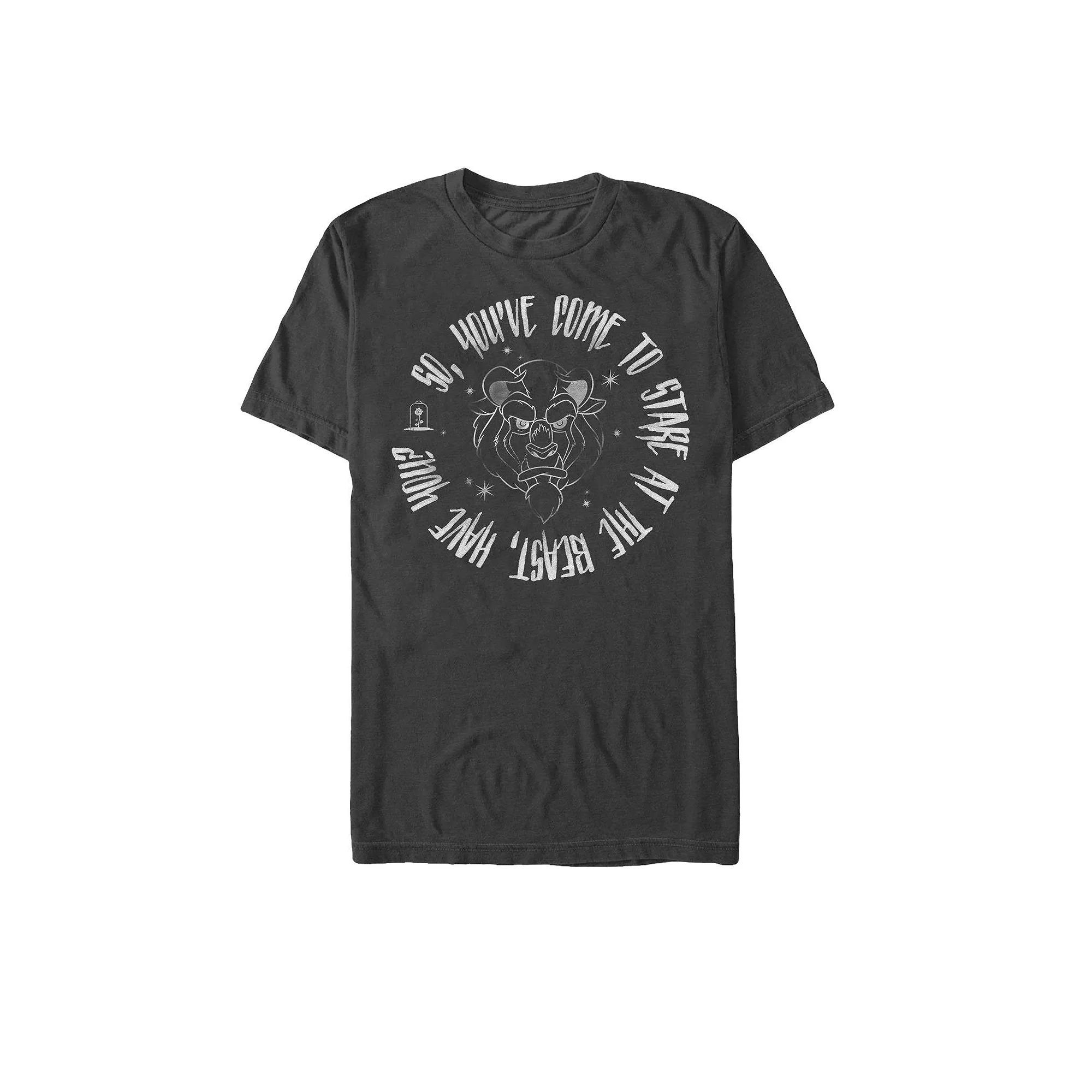 Men's Disney's Beauty and the Beast Ignore Me Tee, Size: XXL, Black Product Image