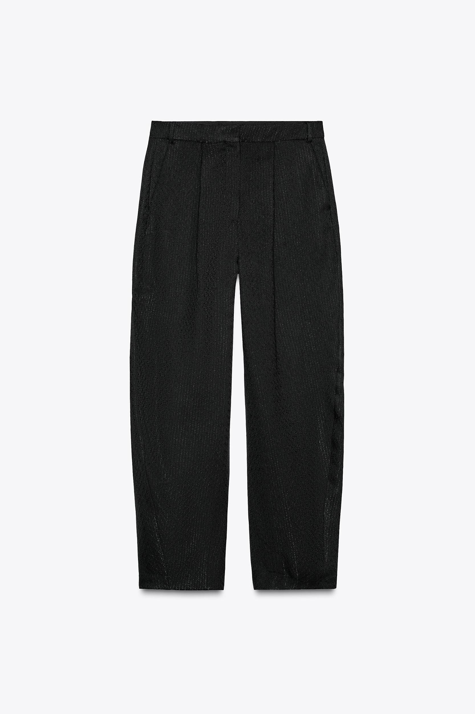 ZW COLLECTION JACQUARD PLEATED PANTS Product Image