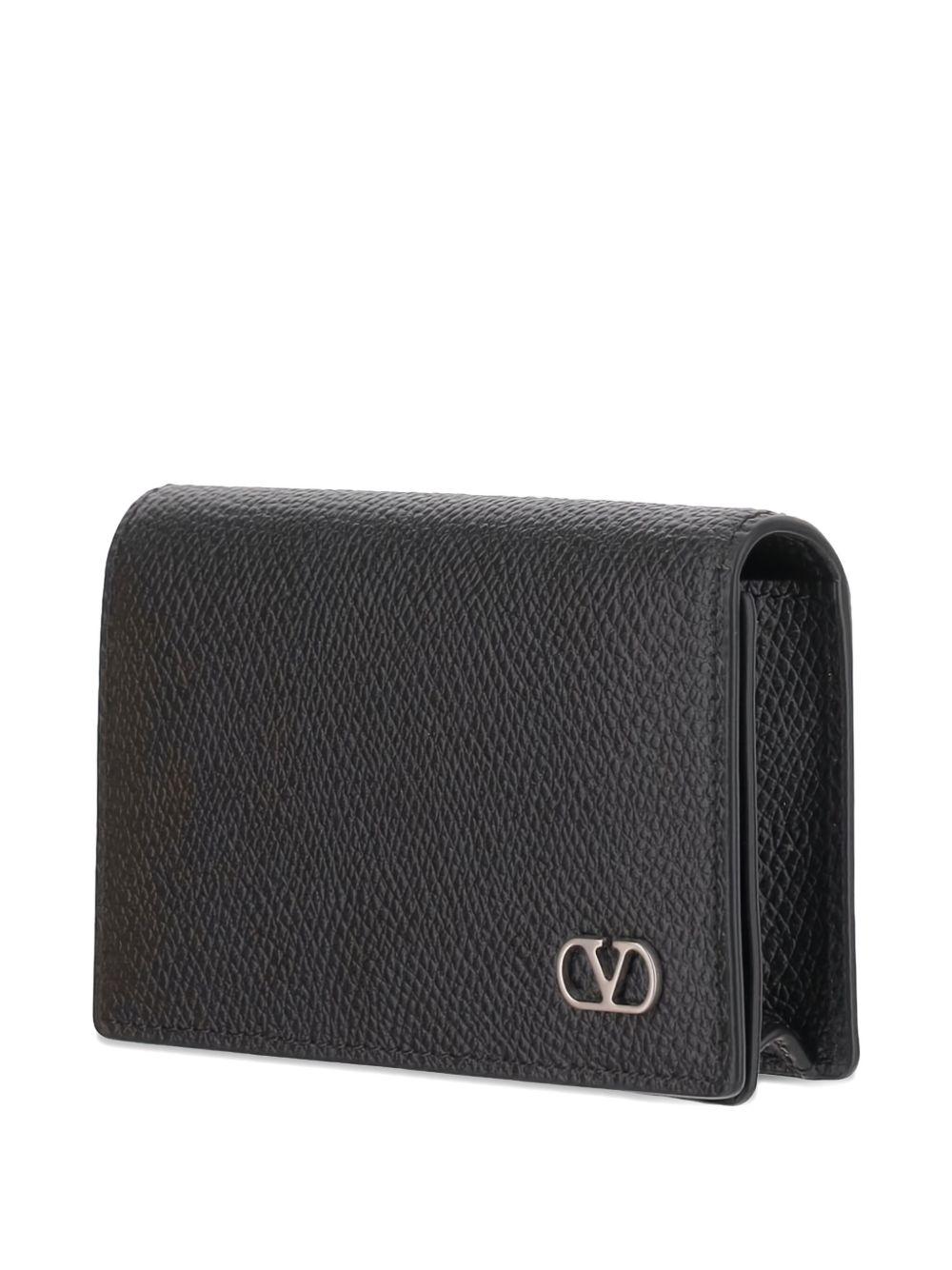 logo-plaque leather wallet Product Image