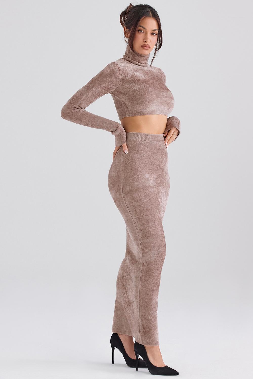 Rene  rose chenille maxi skirt - sale Product Image