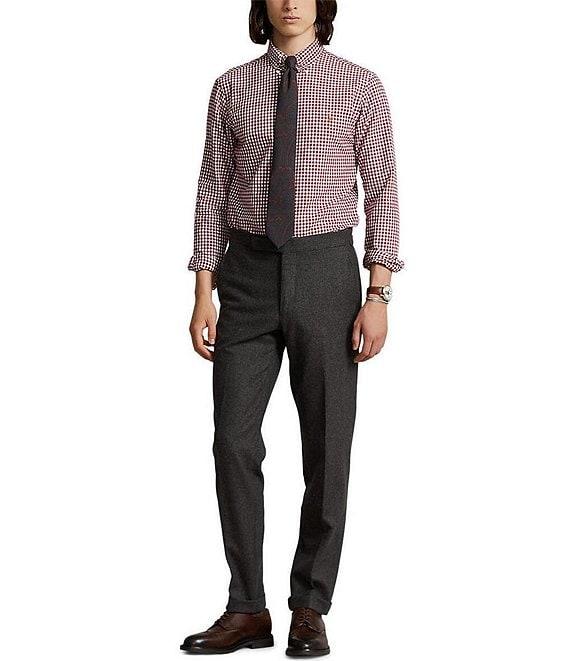 Polo Ralph Lauren Classic Fit Checked Oxford Long Sleeve Woven Shirt Product Image