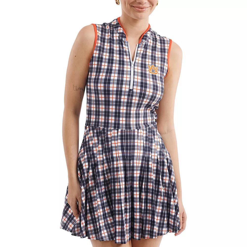 Women's Smith & Quinn Navy/ Auburn Tigers Tailgate Collection Mackenzie Pleated Dress, Size: Medium, Blue Product Image