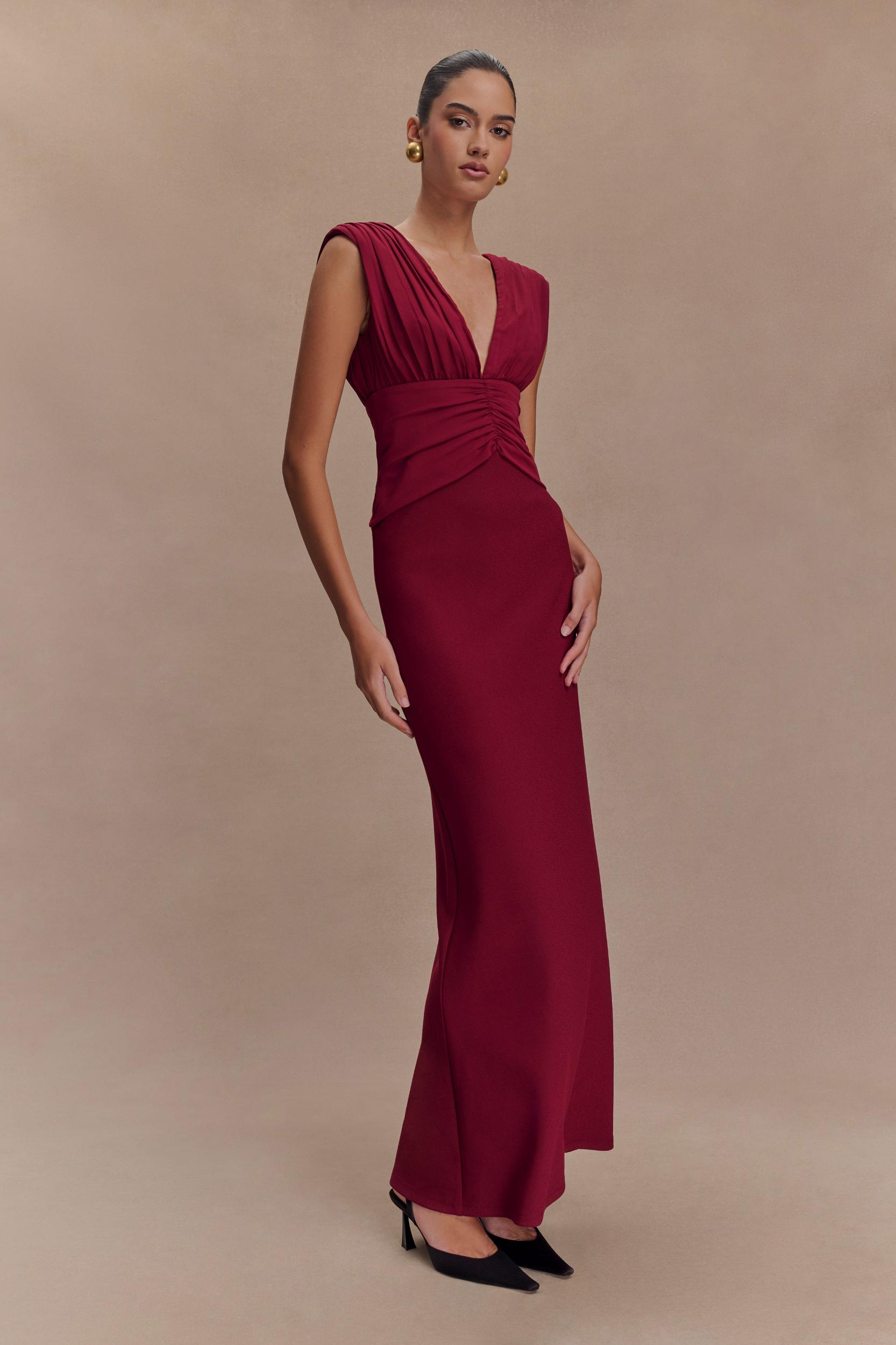 Monique Maxi Dress - Plum Product Image