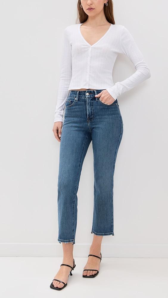 Good American Good Legs Straight Jeans | Shopbop Product Image