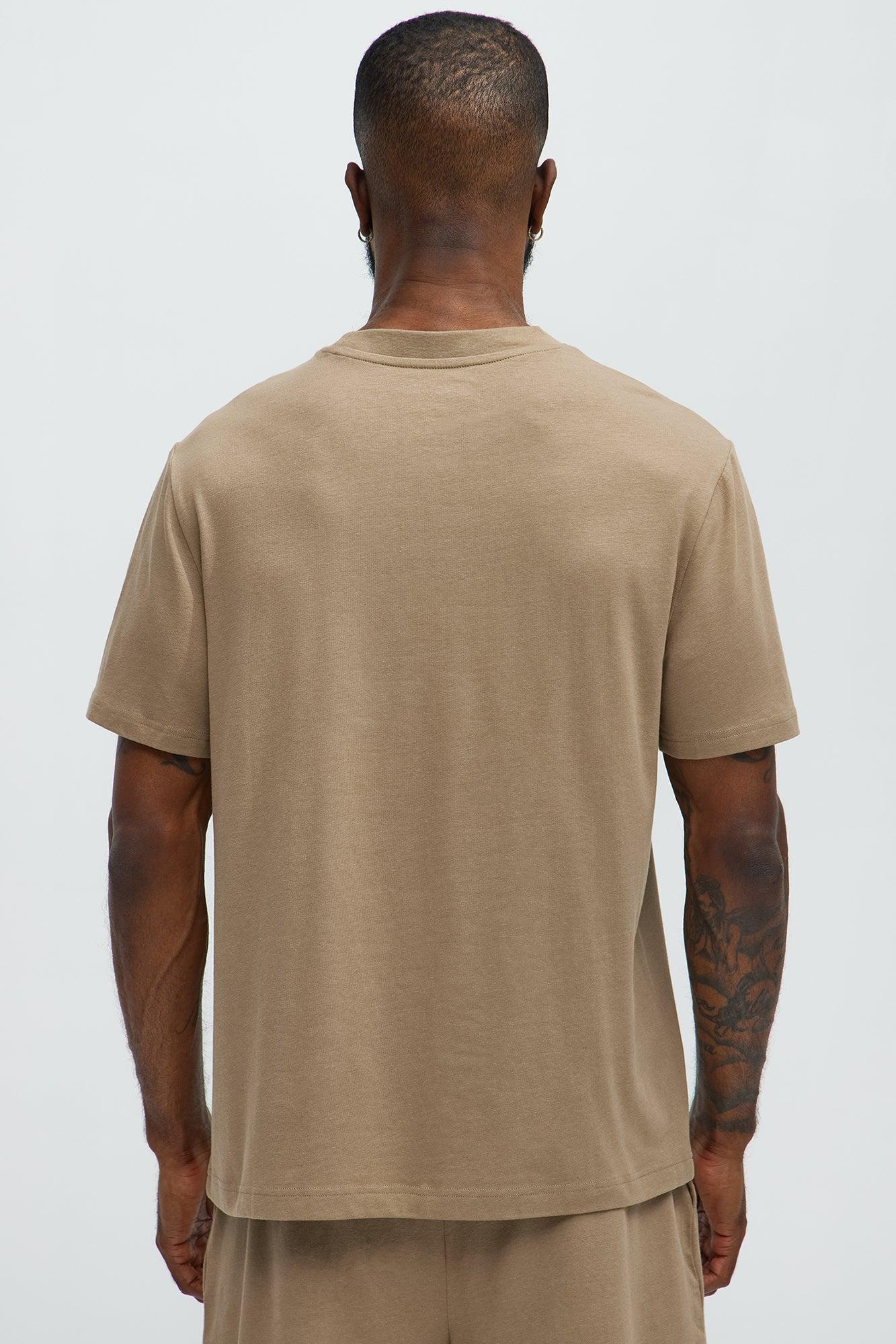 Essential Modal Lounge Short Sleeve Tee - Taupe Male Product Image