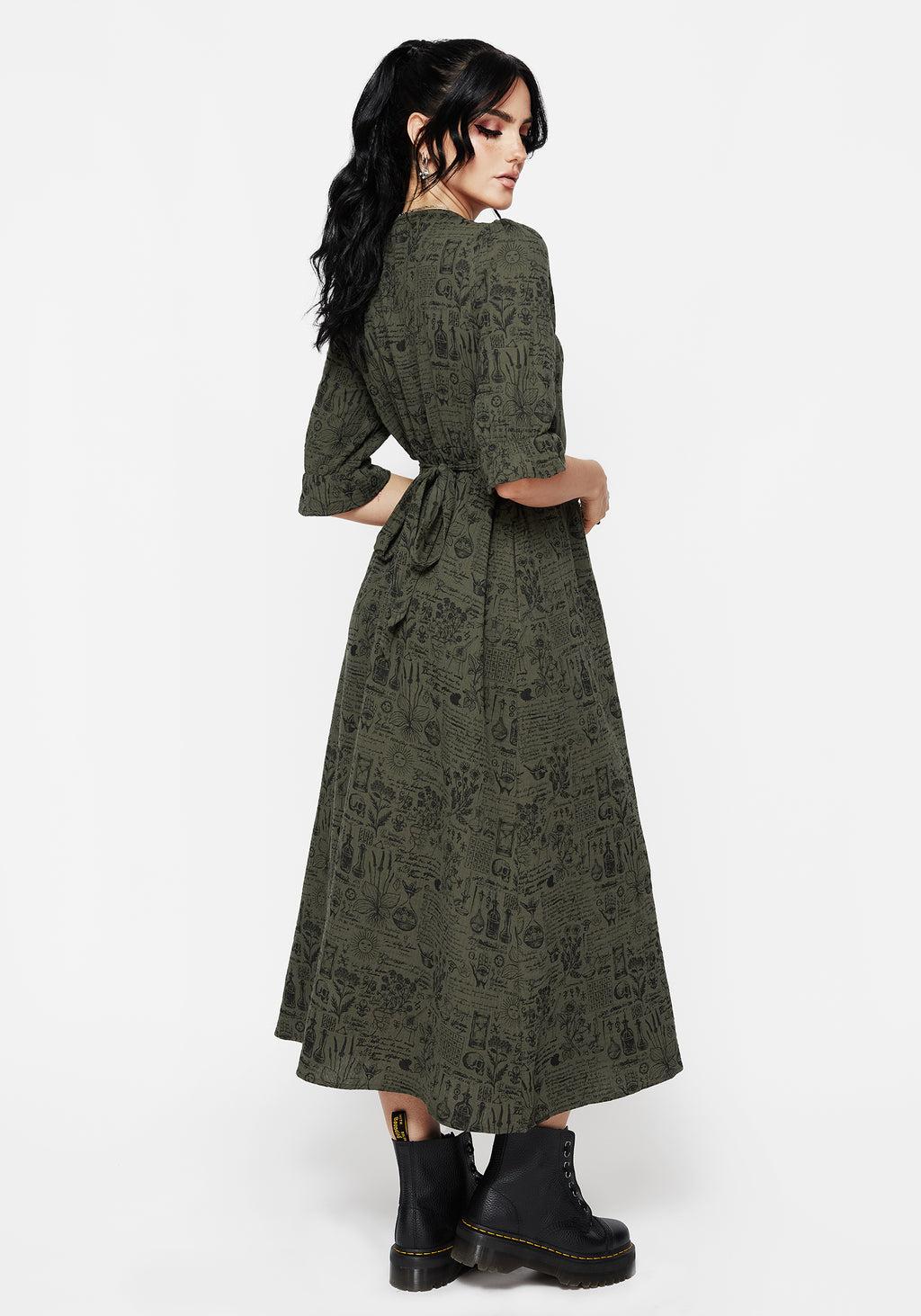 Taddea Cotton Button Up Midaxi Dress Product Image