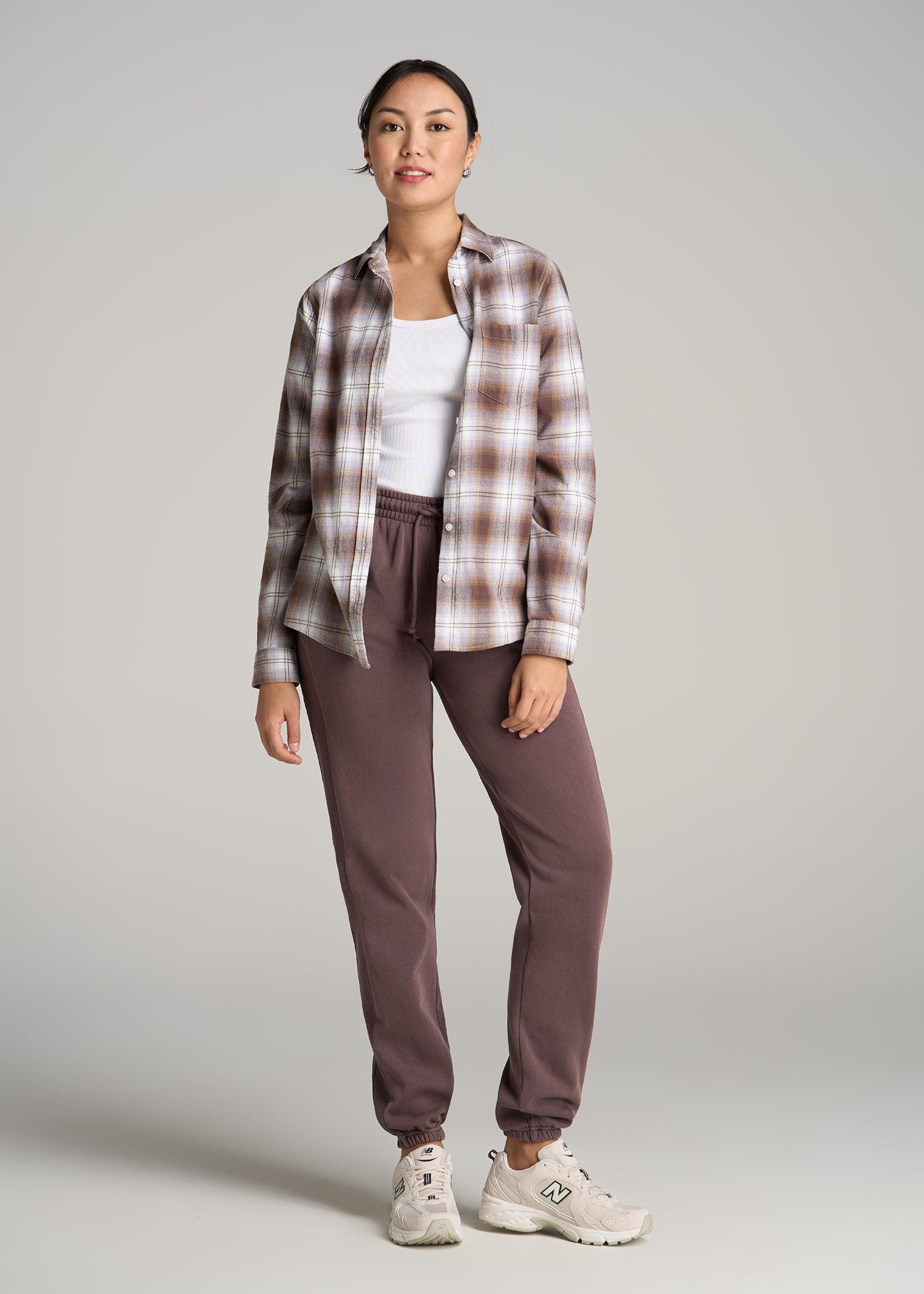 Wearever Fleece Regular Fit Sweatpants for Tall Women in Dusty Merlot Female Product Image