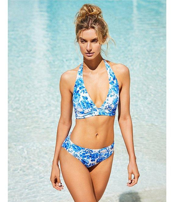 Alex Marie Signature Sculpt Romantic Rose Mid Rise Swim Bottom Product Image