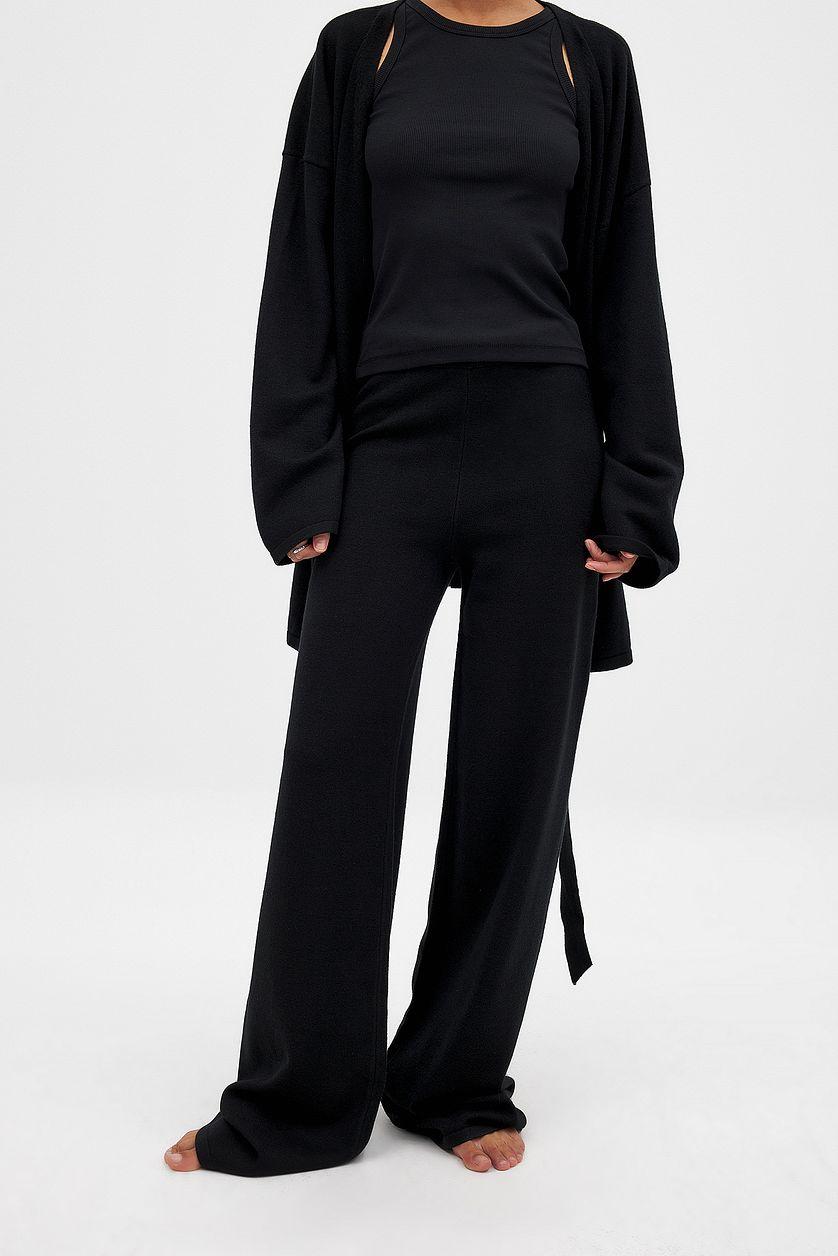 Knitted Wide Trousers Product Image