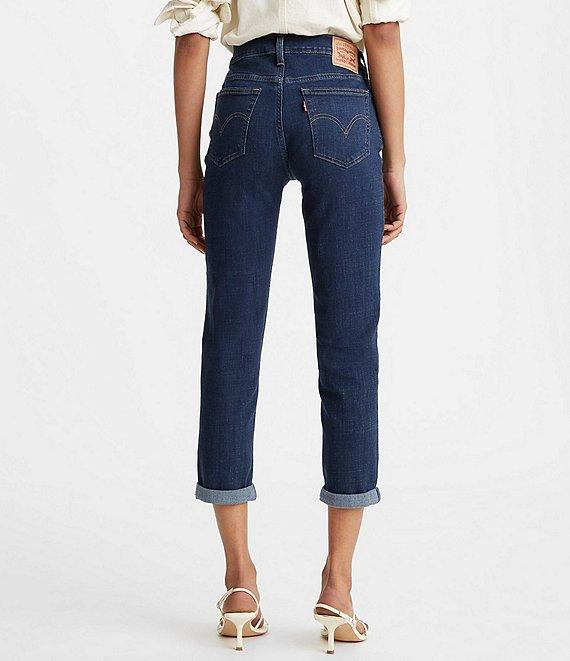 Levi's® Mid Rise Destructed Tapered Leg Boyfriend Jeans Product Image