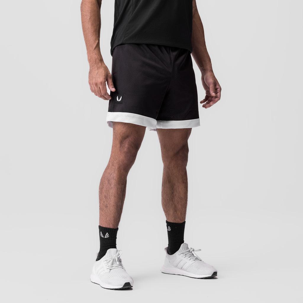 0795. SilverPlus™ Mesh Reversible Short - Black/White Male Product Image